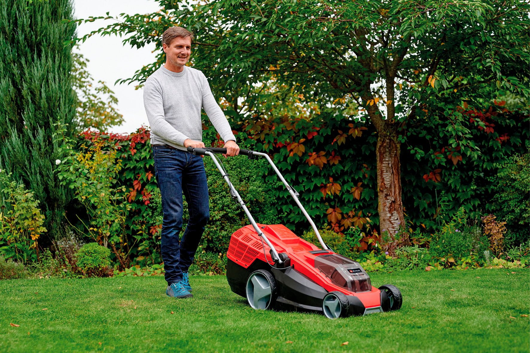 Einhell Akkurasenmäher GE-CM 36/43 Li M (2x4,0Ah), 43 cm Schnittbreite, 2x4,0Ah – Bild 4 von 5