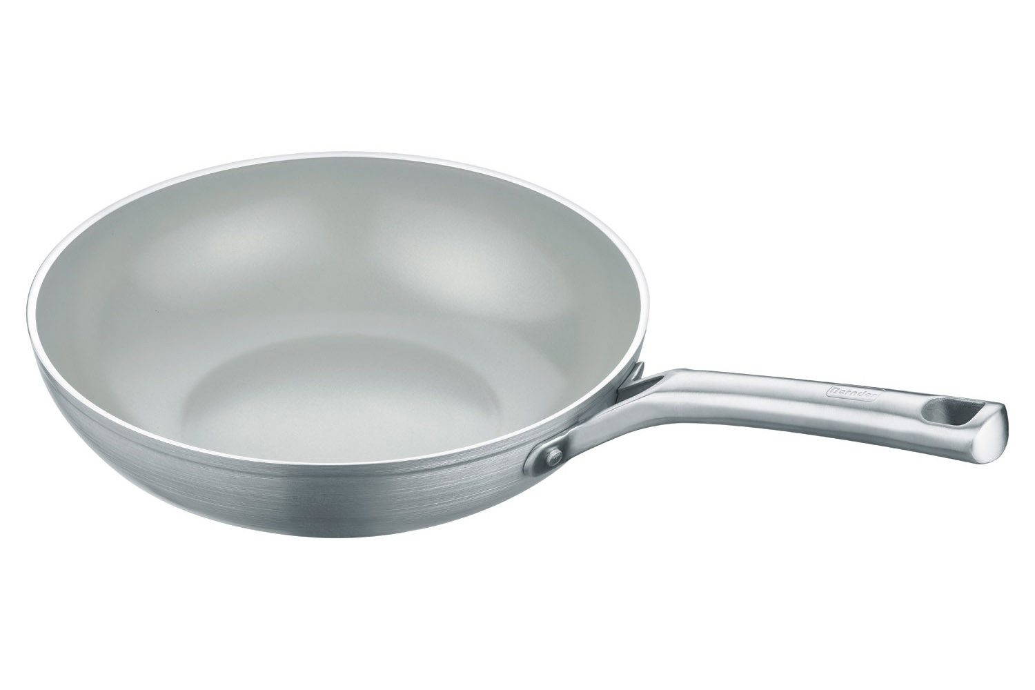 Berndes Wok B.FREE, Ø 28 cm, Edelstahlgriff, Induktion, Aluminium, Antihaft-Quarzversiegelung, hitzebeständig bis 400 °C