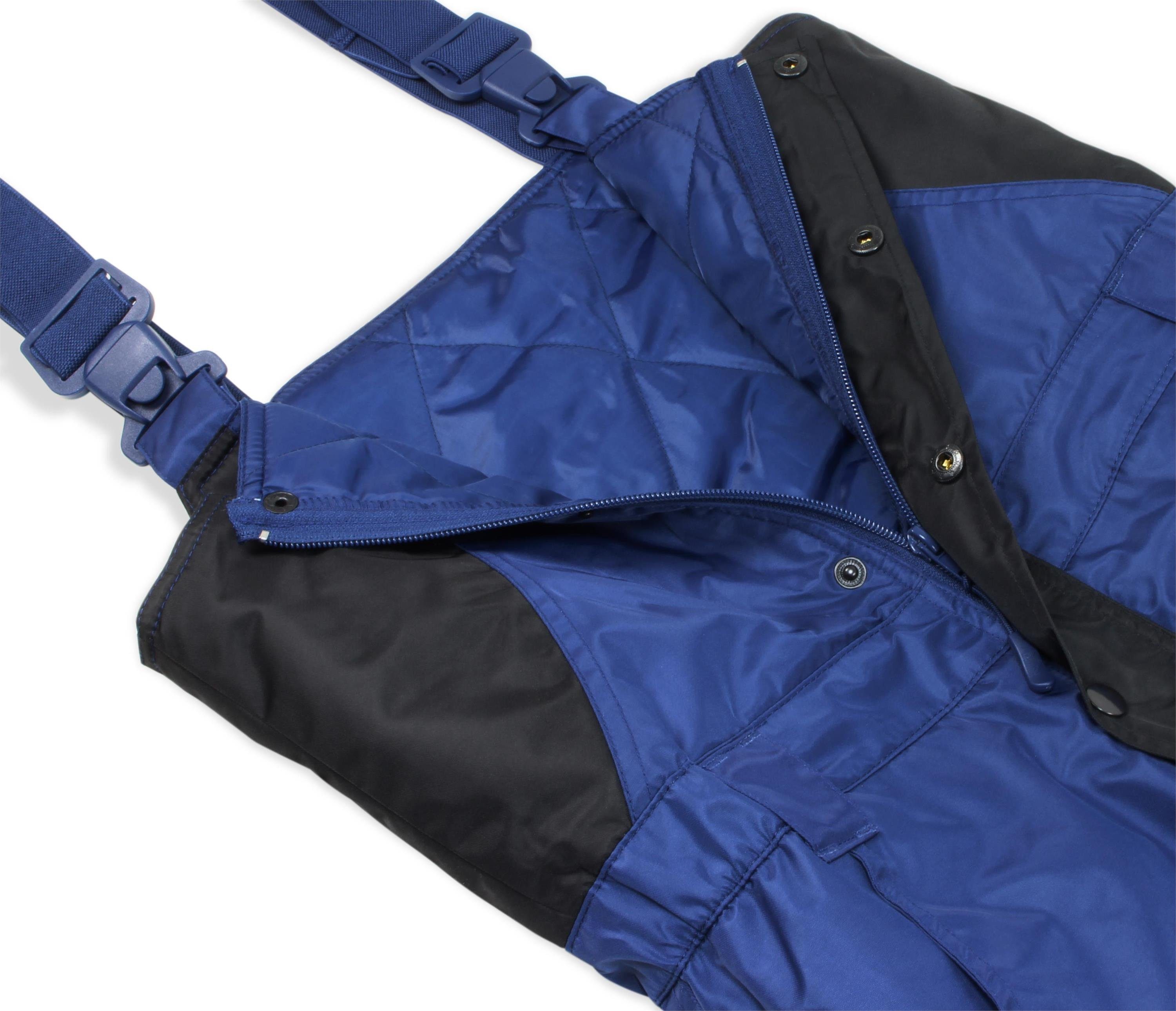 normani Thermohose Damen Thermohose Peak Wasserdichte Winterhose Latzhose gefütterte Skihose mit Hosenträgern