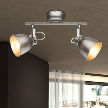 etc-shop LED Deckenleuchte, Leuchtmittel nicht inklusive, RETRO Decken Spot Lampe Wohn Ess Zimmer Strahler Leuchte schwenkbar