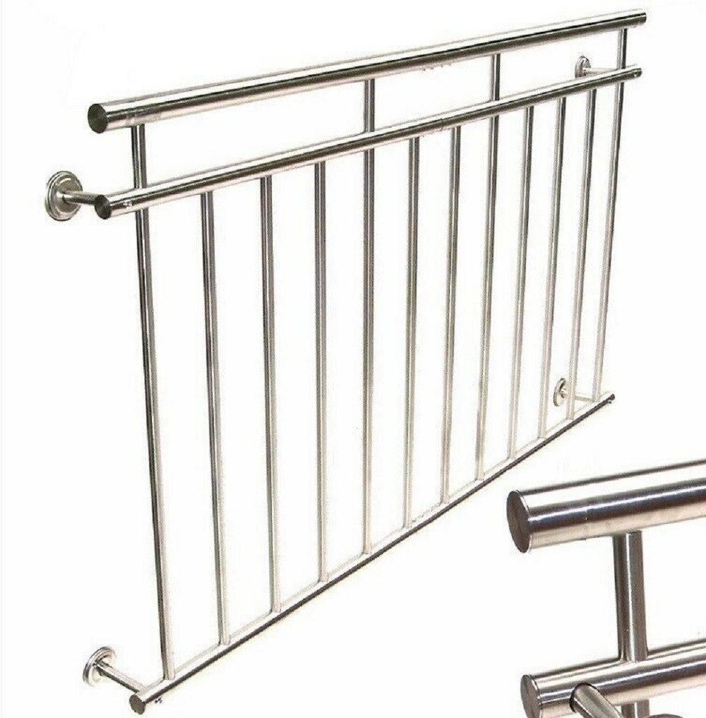 Apex Brüstungsgeländer Balkongeländer Fenster Geländer Edelstahl Französischer Balkon, 156 cm Länge