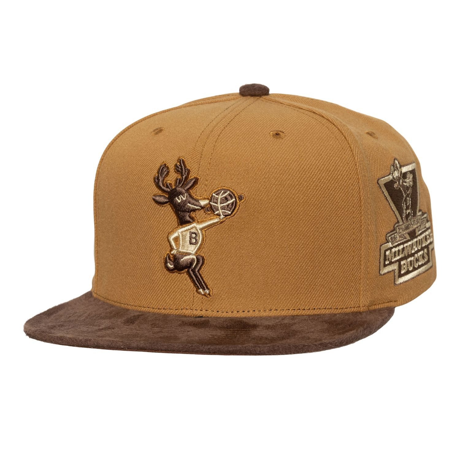 Snapback Cap Strapback COFFEE Milwaukee Bucks