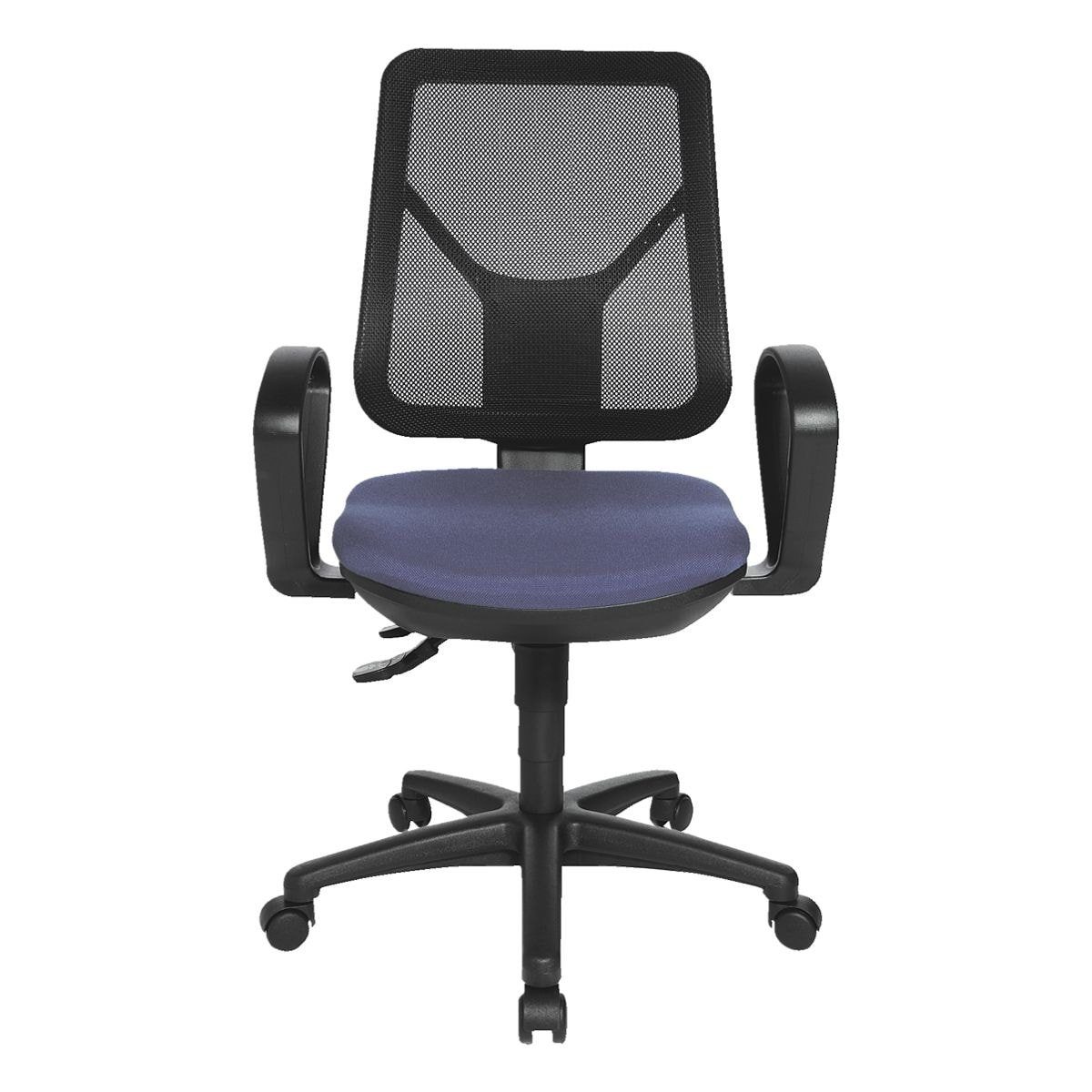TOPSTAR Schreibtischstuhl Ergo Net, mit Bandscheibensitz, (ohne Armlehnen) blau