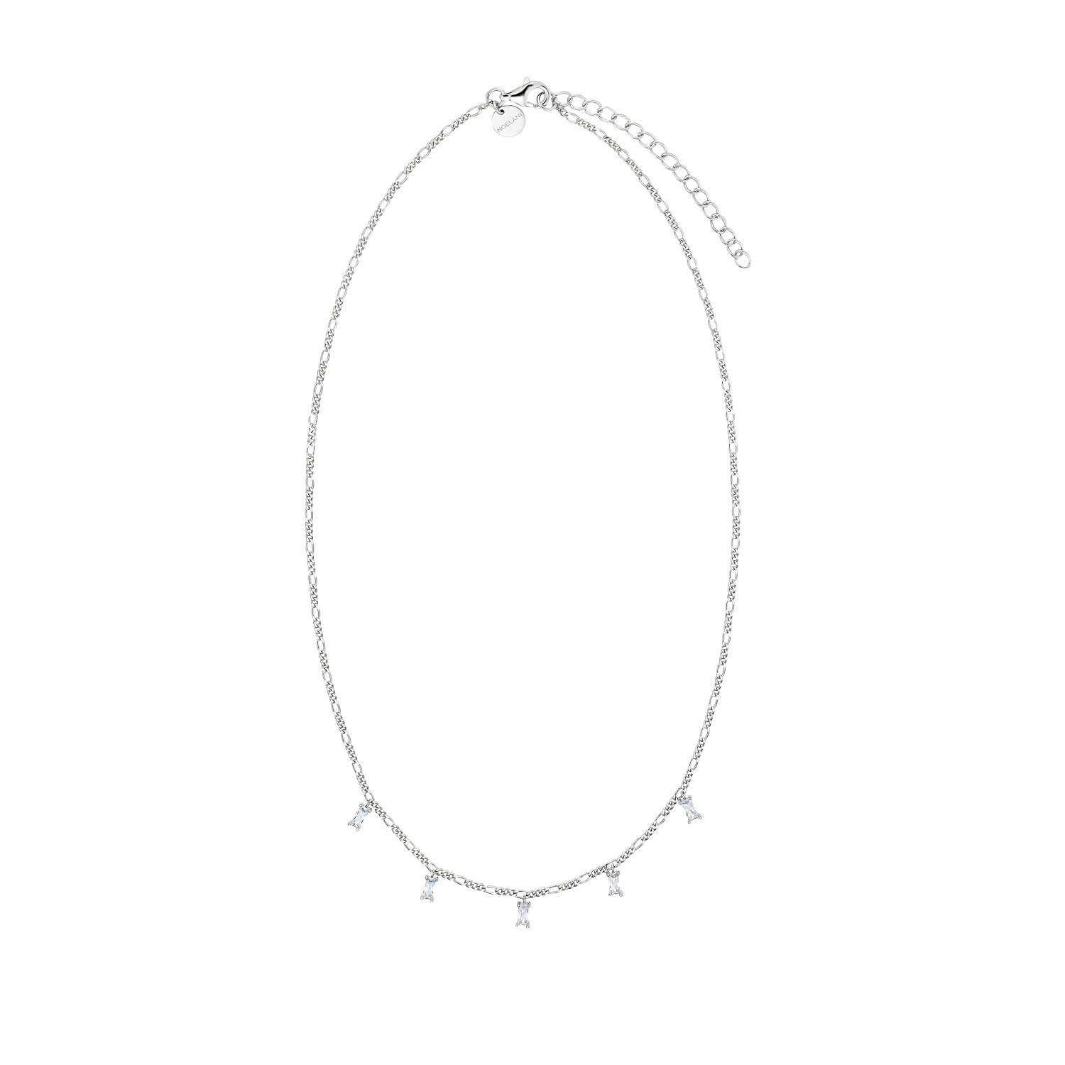 Noelani Silberkette für Damen, Anhänger) Zirkonia (1-tlg., synth. Silber, Kette mit 925 Sterling