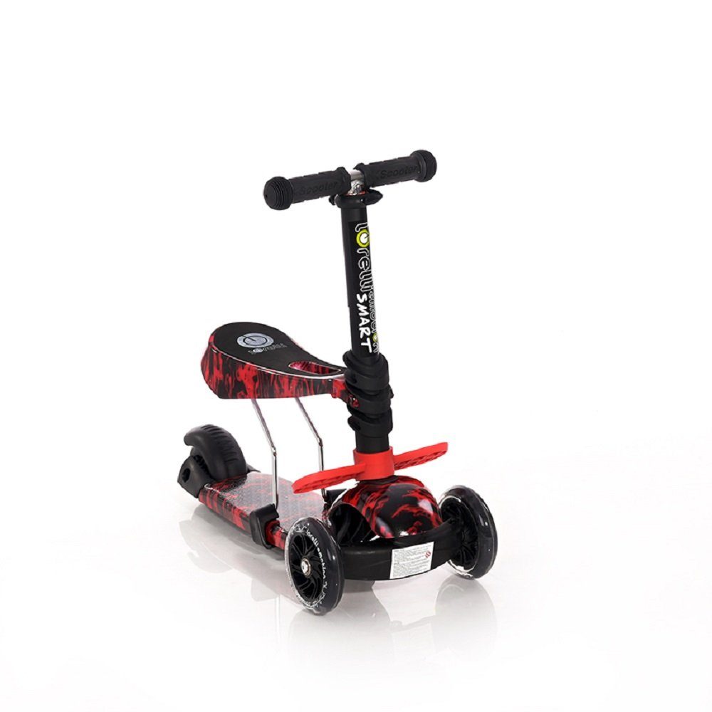 Thumbnail - Lorelli Cityroller Kinderroller Smart 2 in 1, Smart PU Räder leuchten klappbar verstellbar