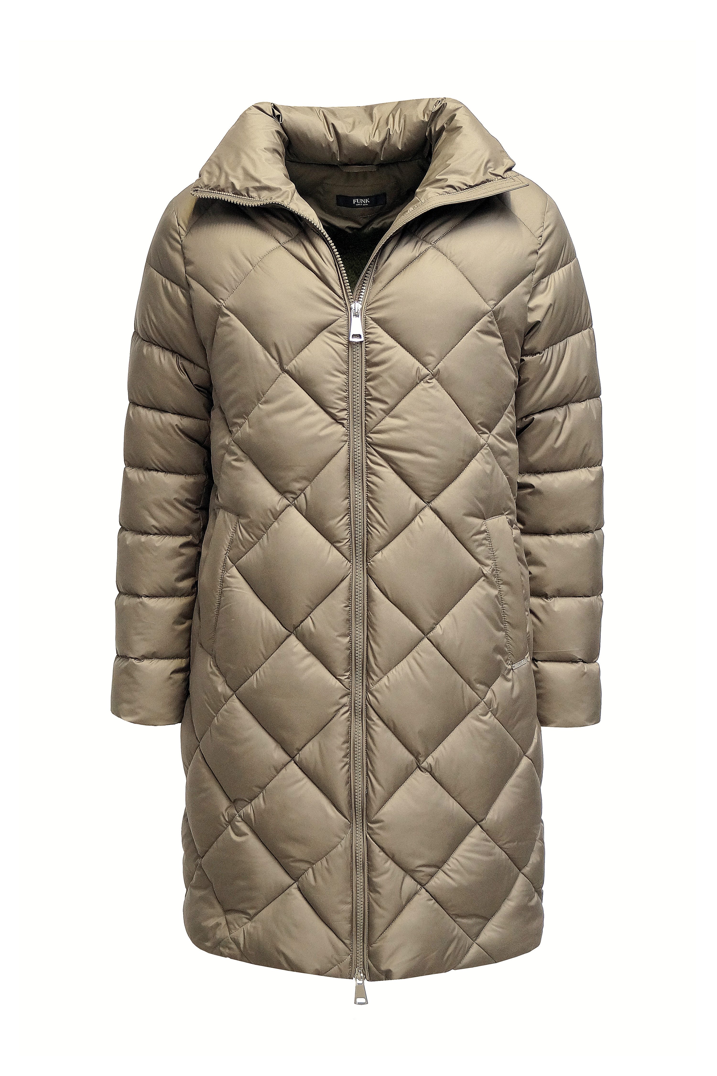 FUNK since 1776 Steppmantel mit Stehkragen und kuscheligem Fellimitat günstig online kaufen
