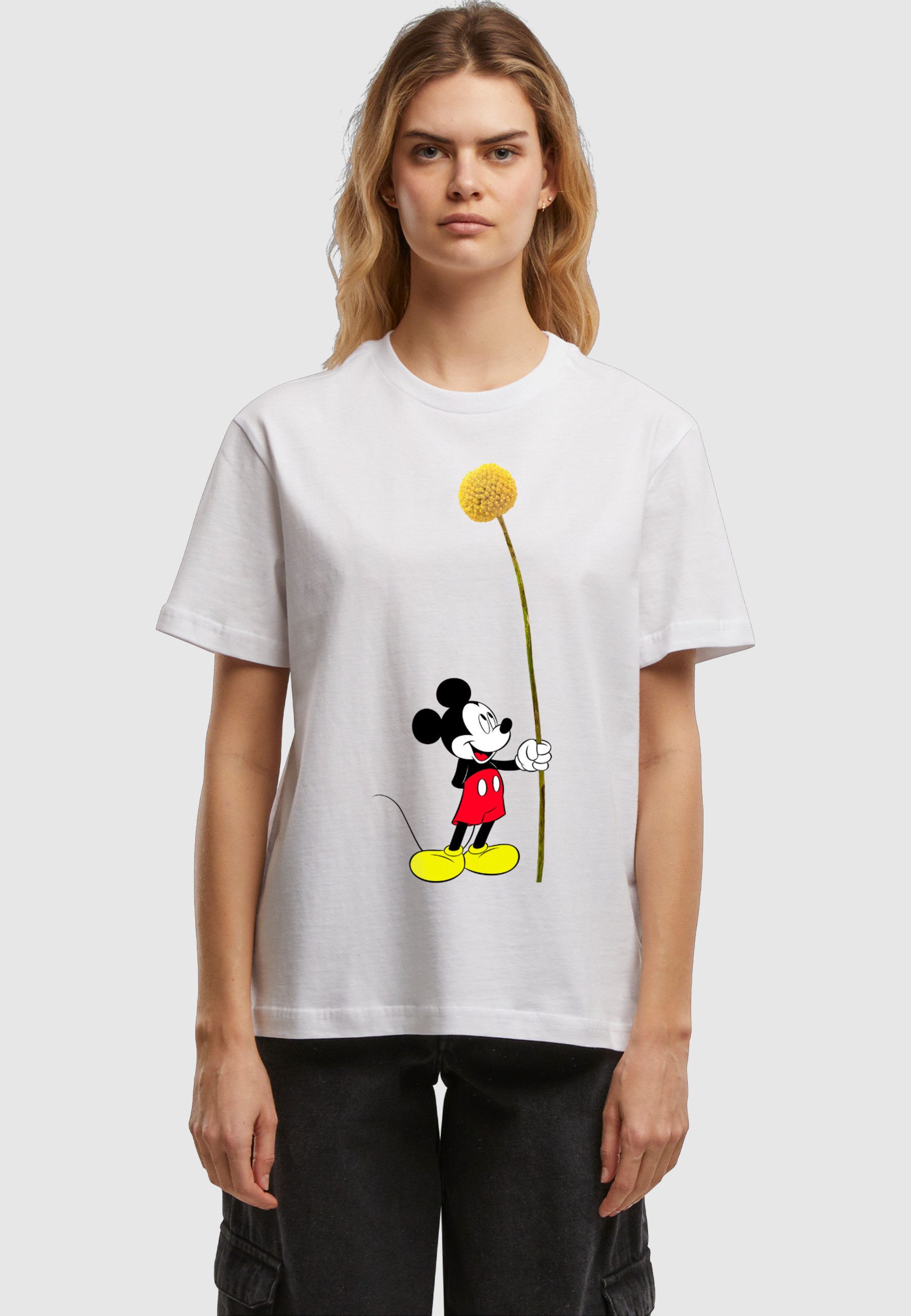 Merchcode T-Shirt Merchcode Mickey Flower Tee (1-tlg)