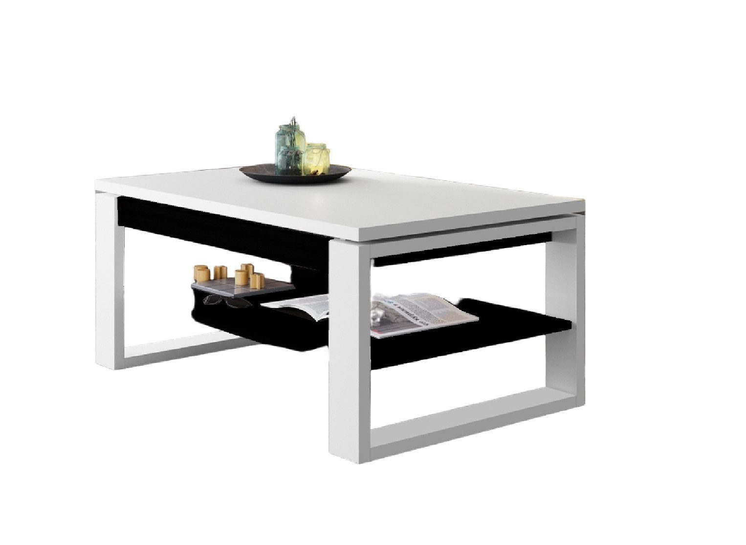 designimpex Couchtisch Design Multifunktionstisch Nuo Arbeitstisch günstig online kaufen