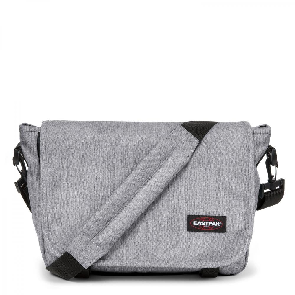 Eastpak Umhängetasche JR Umhängetasche 11,5 L wasserbeständig, Sunday Grau, Gepolsterter Gurt, abnehmbar, wasserbeständig