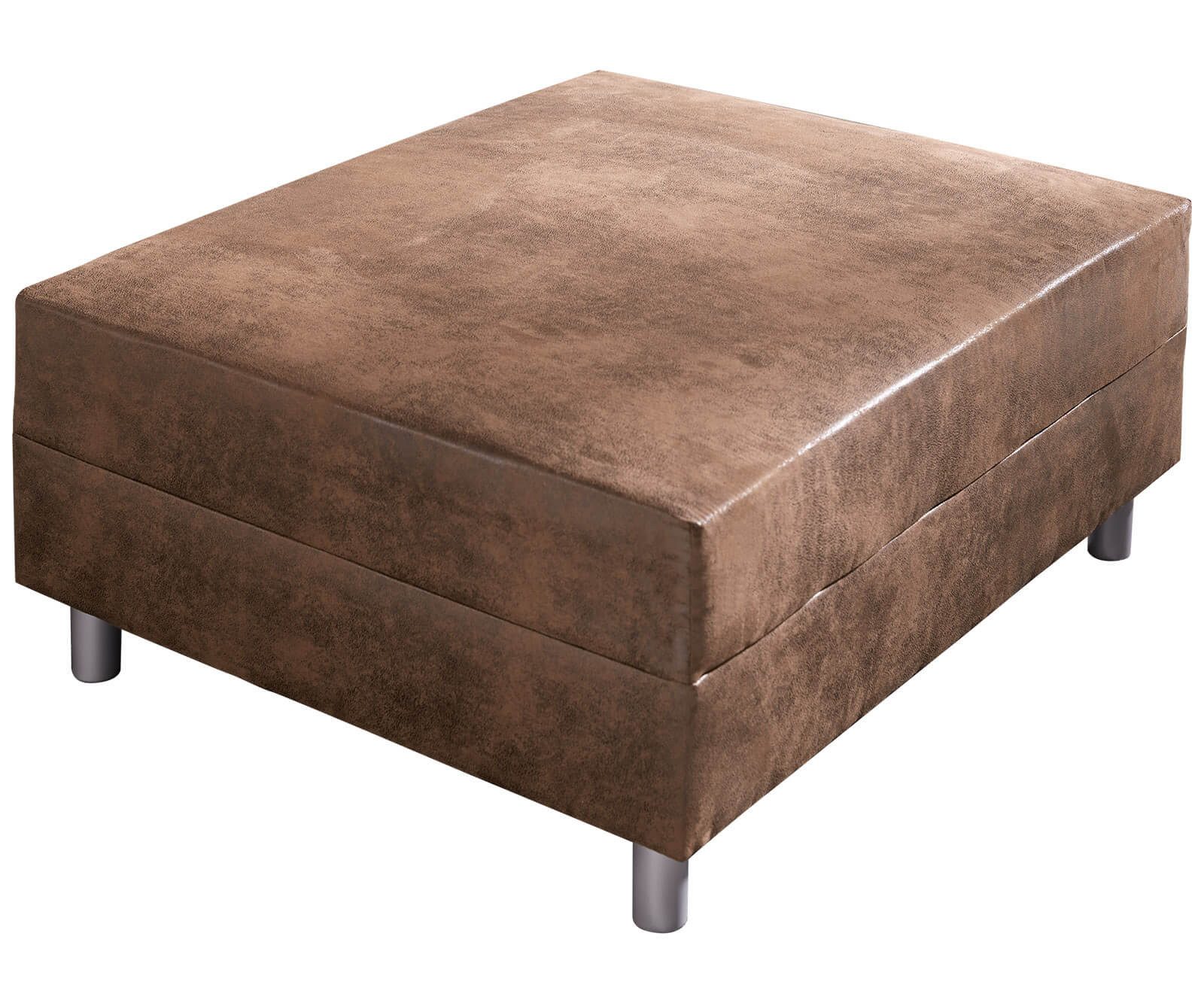 DELIFE Hocker Clovis, Braun Modul B98 x T83 Antik Optik Sitzhocker günstig online kaufen