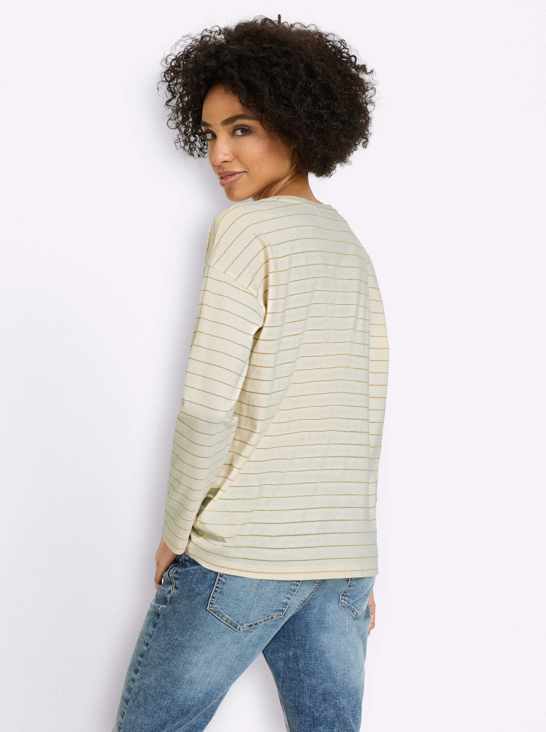 heine T-Shirt Ringelshirt Langarm