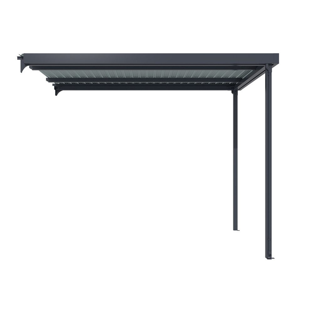 HOME DELUXE Anbaudach LEVANTO Überdachung, BxT: 286x245 cm, Bedachung Schleppdach, anbau für Geräteschuppen, Terrassenüberdachung