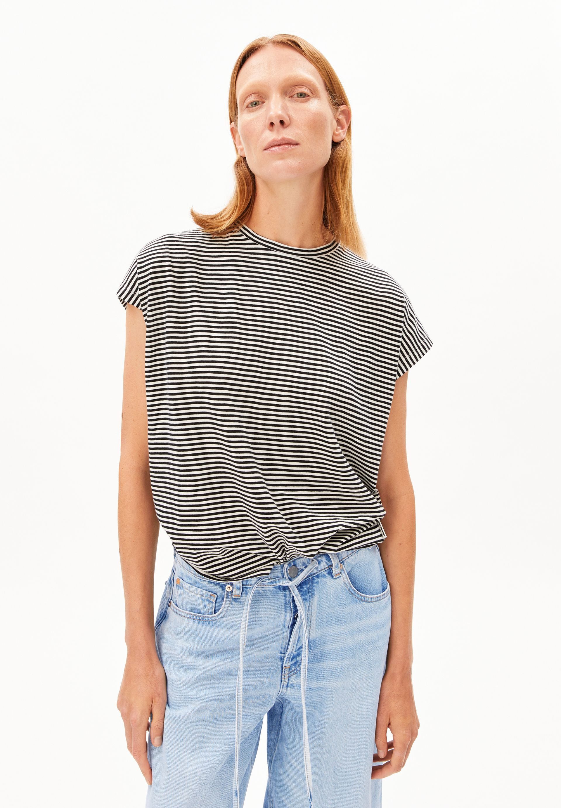 Armedangels T-Shirt SLUB JERSEY STRIPE T-Shirt aus Bio-Baumwolle Loose Fit günstig online kaufen