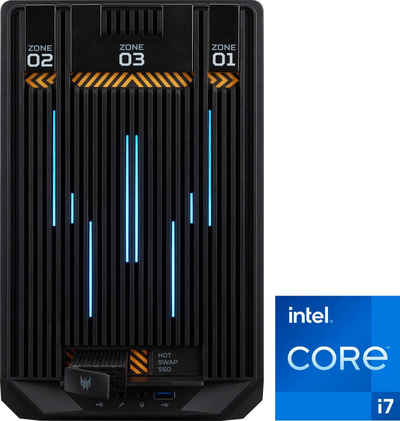 Acer Predator Orion X POX-650 Gaming-PC (Intel Core i7 13700, GeForce® RTX™ 4070 Ti, 16 GB RAM, 1000 GB SSD, Luftkühlung)