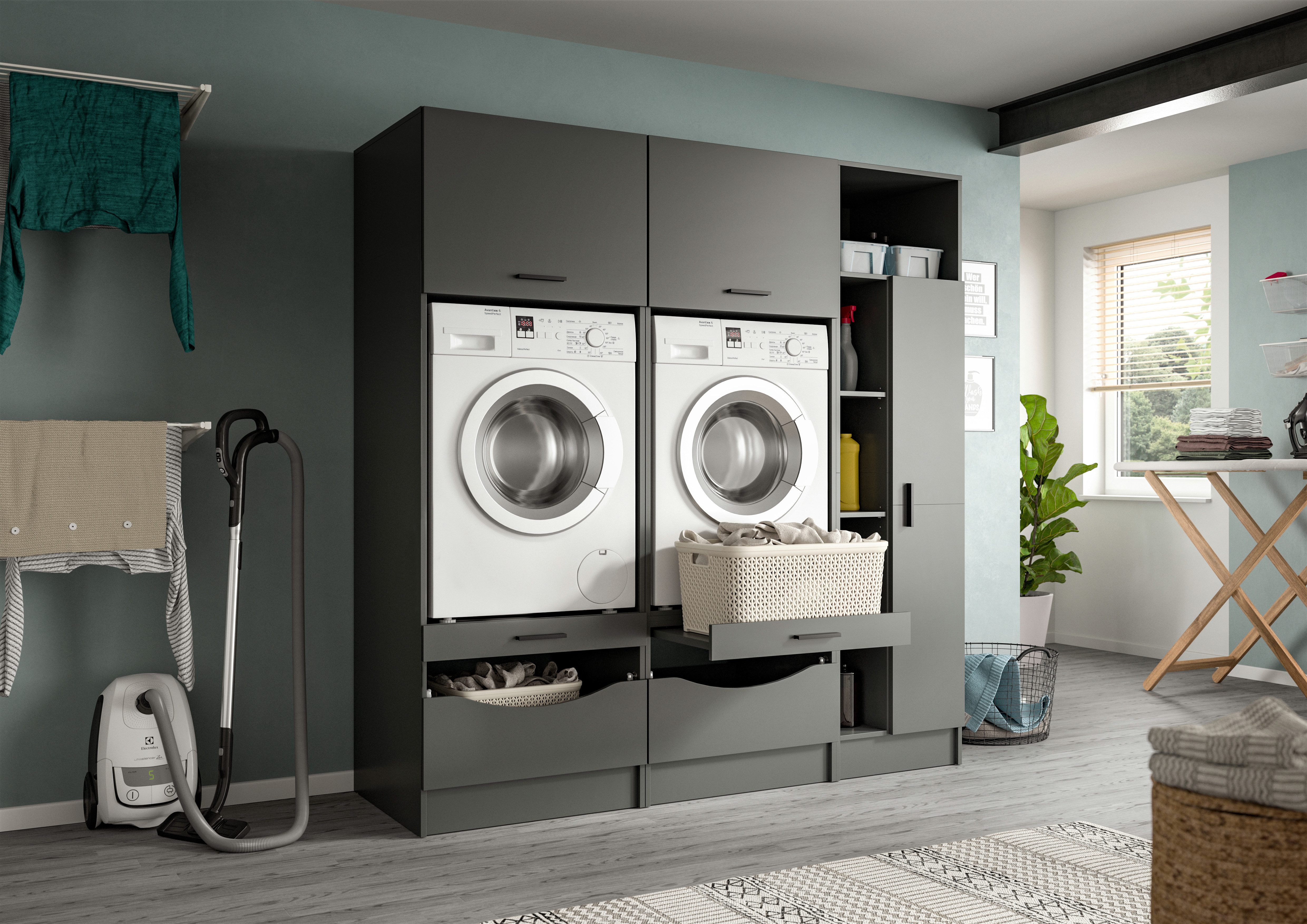 welltime Badmöbel-Set FALAS, TOPSELLER!, 3-teilig, Hauswirtschaftsraum Set, günstig online kaufen