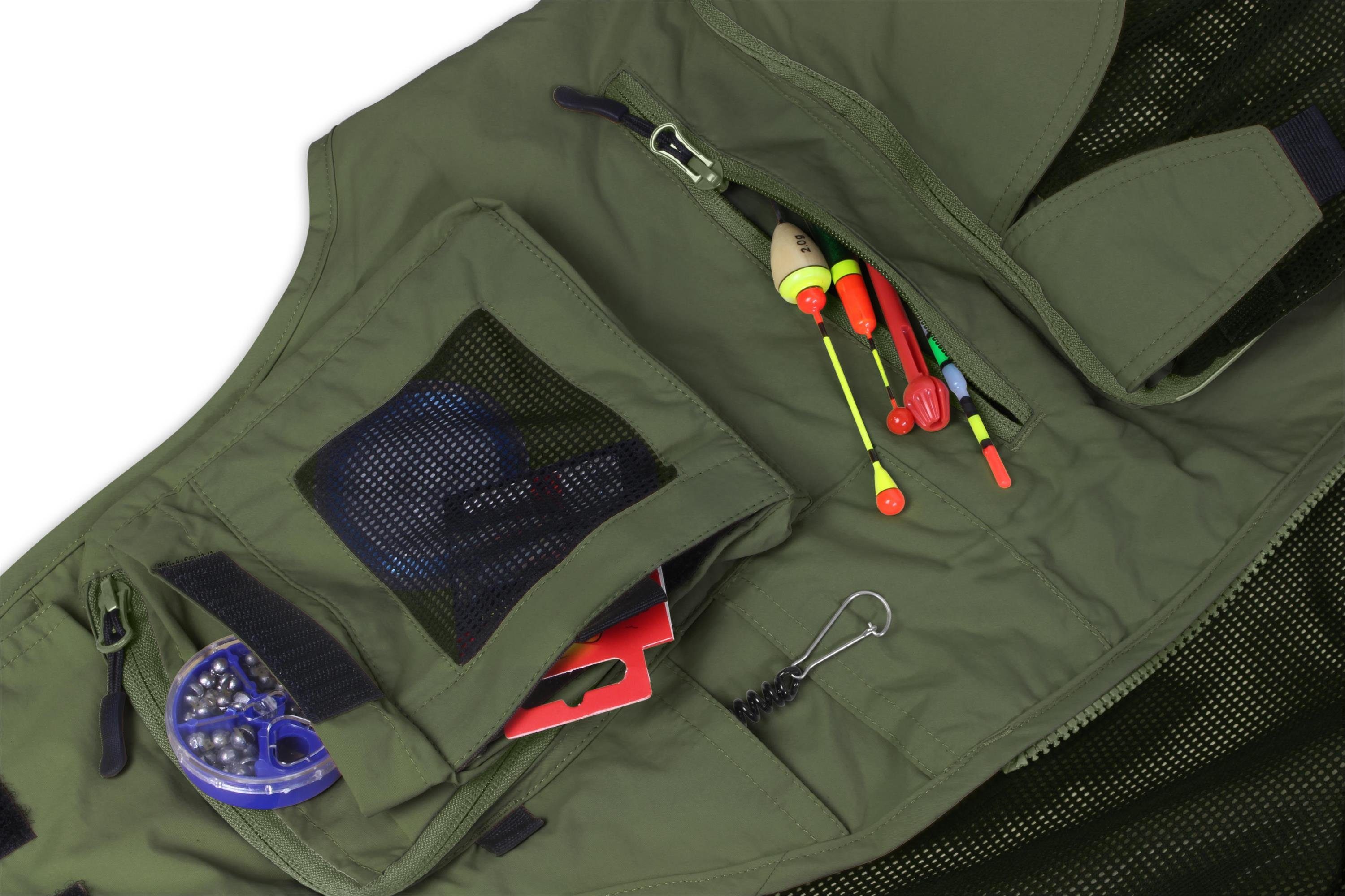 normani Funktionsweste Herren Outdoor-Weste Kajikia Ultraleichte Angelweste Fischerweste Multifunktionsweste Jagdweste