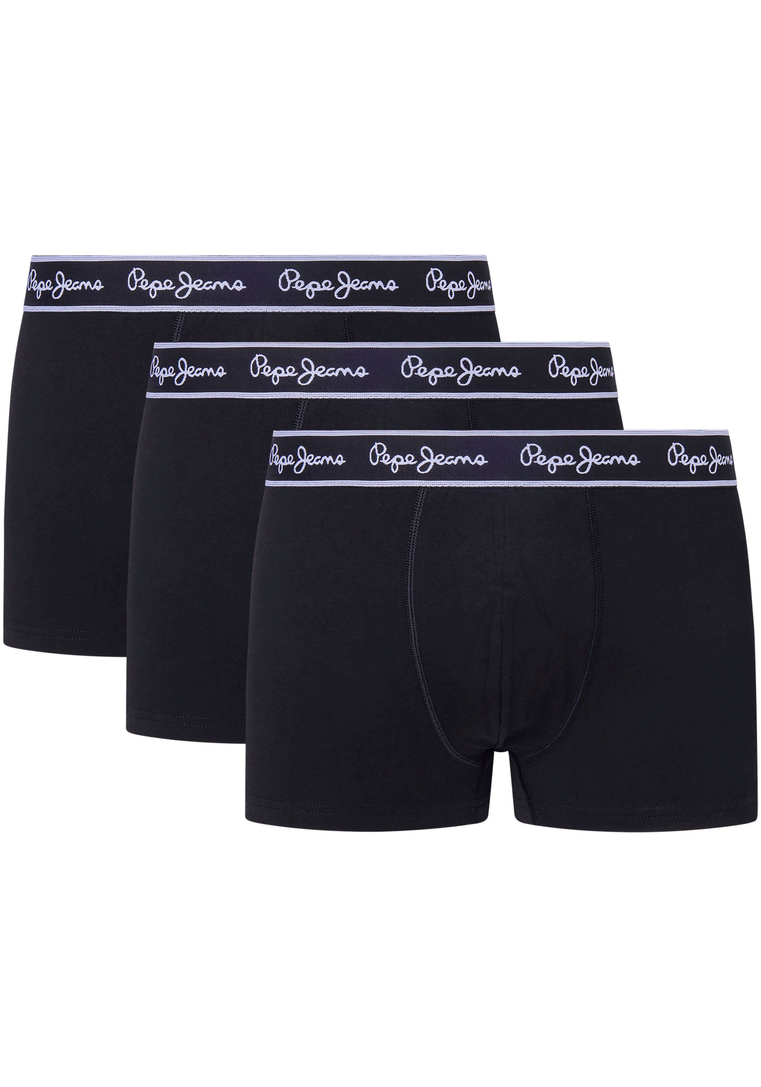 (Set, Jeans Pepe black Boxer 3-St)