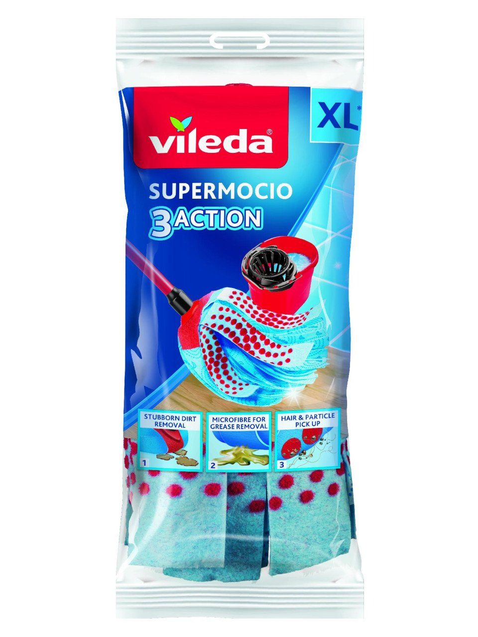 Vileda Staubwischer Vileda Ersatzwischkopf für Supermocio XL