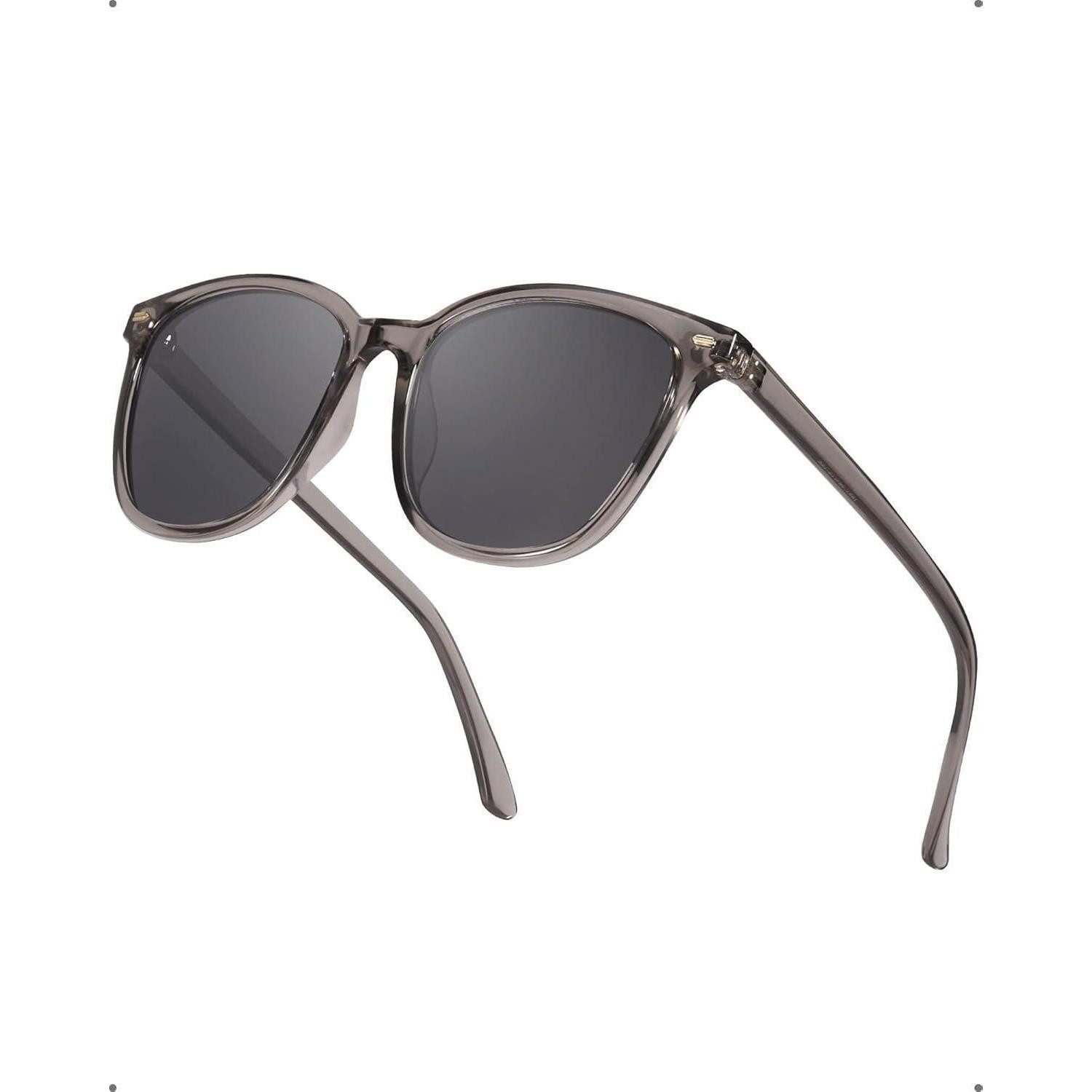 Wayfarer Sonnenbrille Damen Polarisierte UV400 Verspiegelt Lightgrey Grey