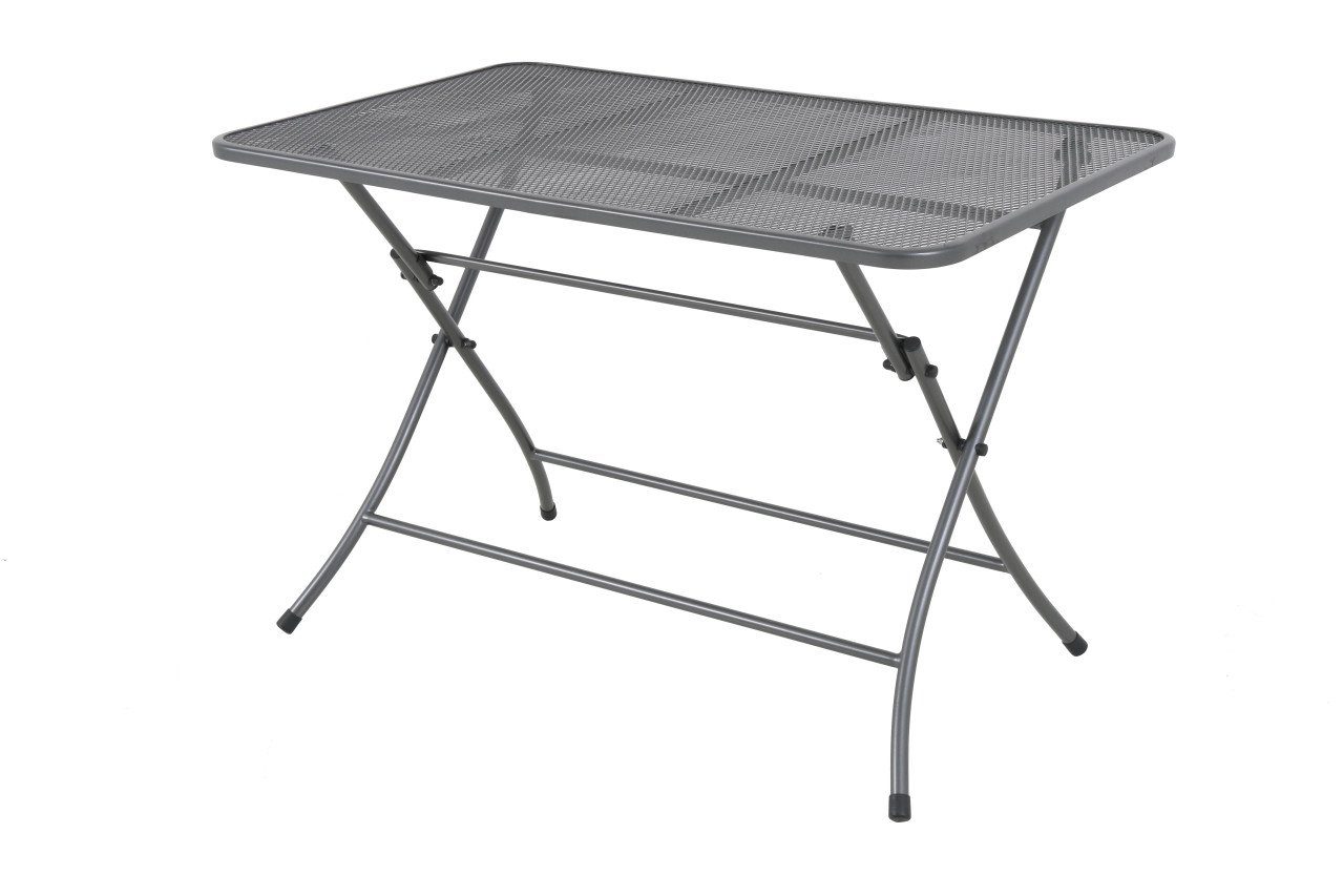 MWH Gartentisch MWH Streckmetalltisch Café Latte 110 x 70 x 72 cm, Klappbar witterungsbeständig