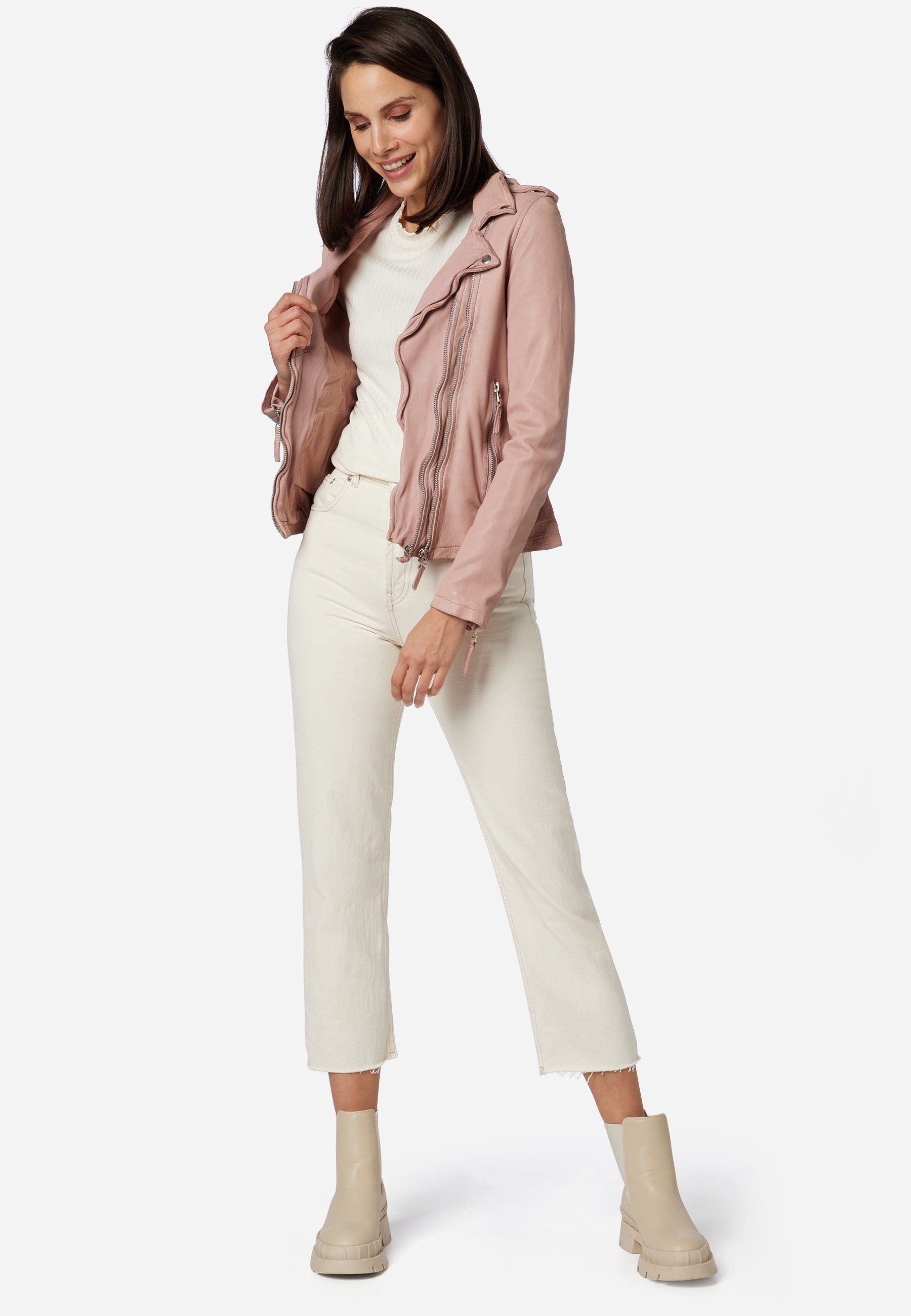 RICANO Lederjacke Foxy stylische Bikerjacke
