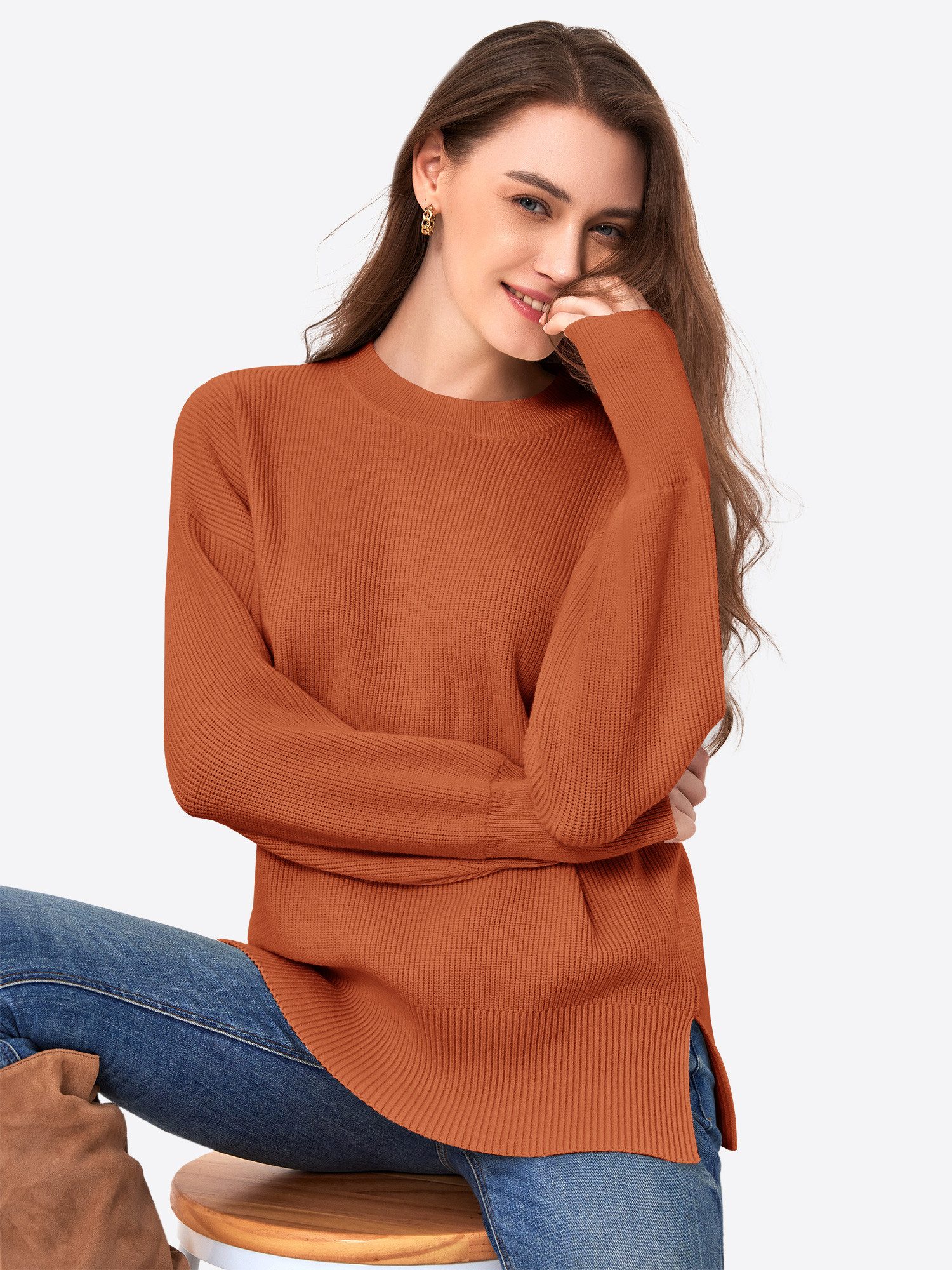 Imily Bela Sweater Damen Oversize-Pullover aus günstig online kaufen