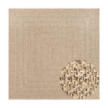Teppich Teppich ZIZUR 240x240 cm Jute-Optik Indoor und Outdoor, vidaXL, Quadrat