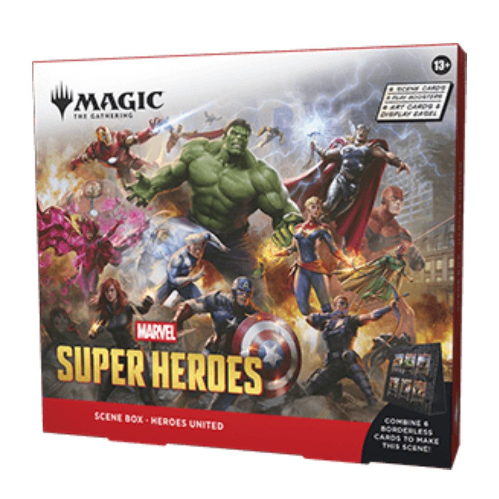 Wizards of the Coast Sammelkarte MTG Marvel Super Heroes: "Heroes United" Scene Box