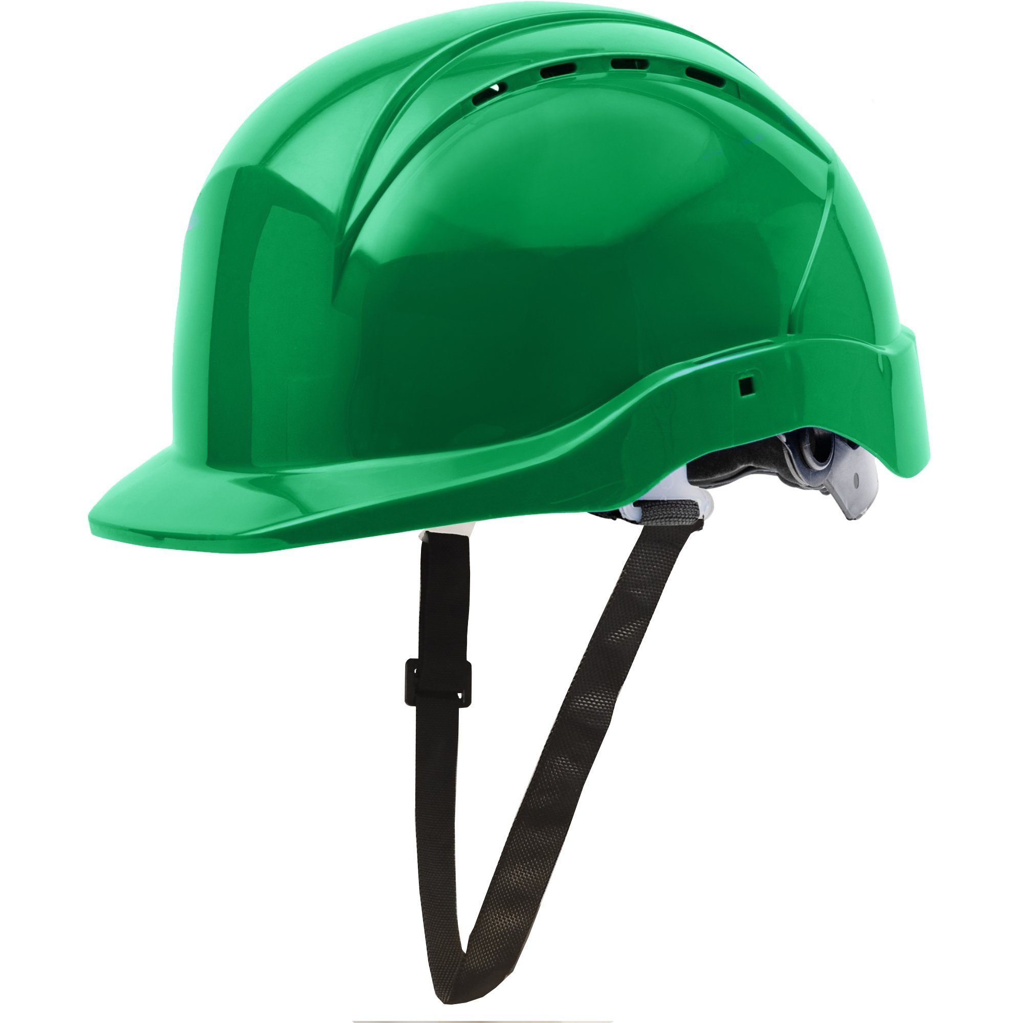 GUARD 5 Sicherheitshelm Arbeitshelm - mit 6-Punkt-Gurtband und Drehradsystem (Art.22-950), Drehradsystem grün
