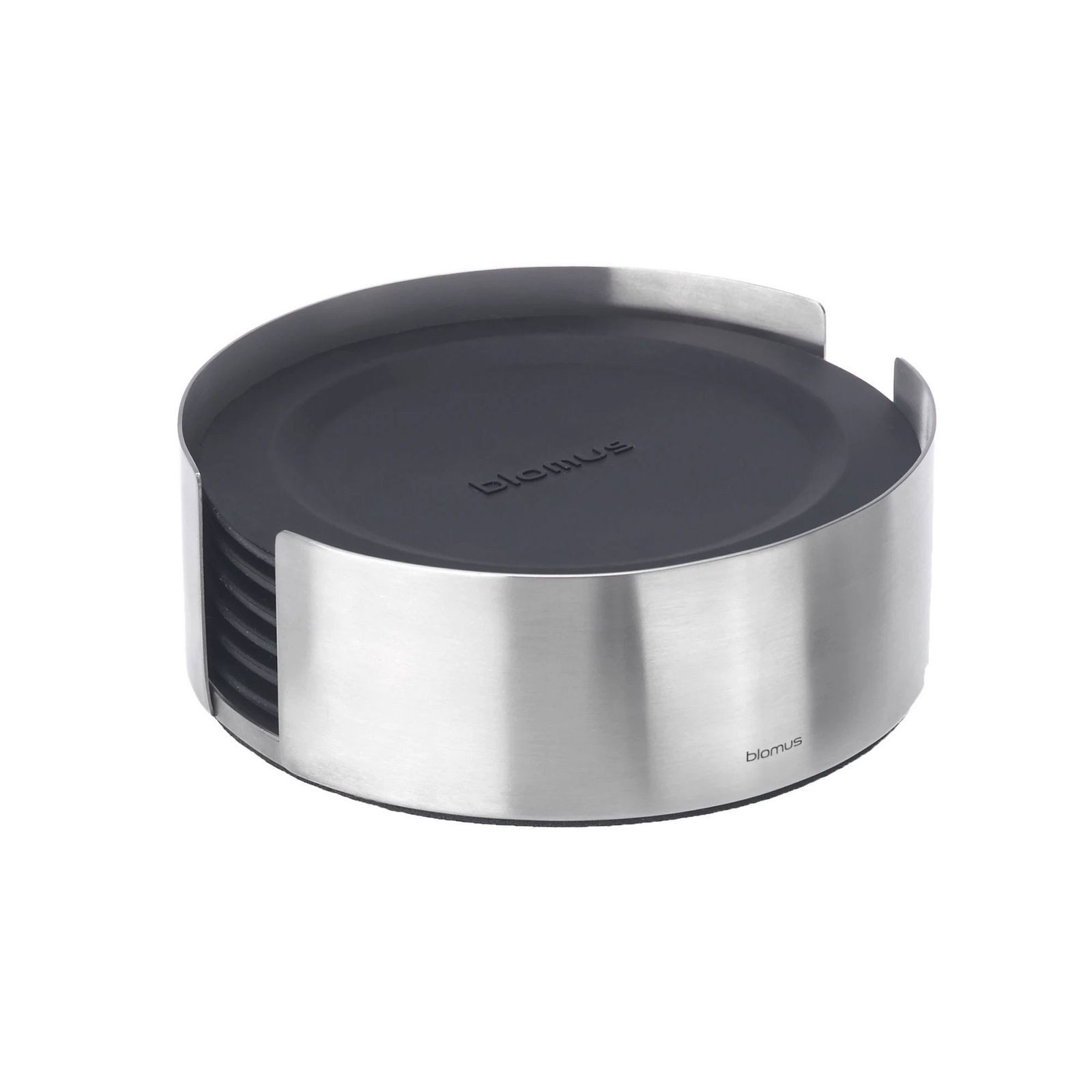 blomus Glasuntersetzer, blomus LARETO Silikon Untersetzer Black