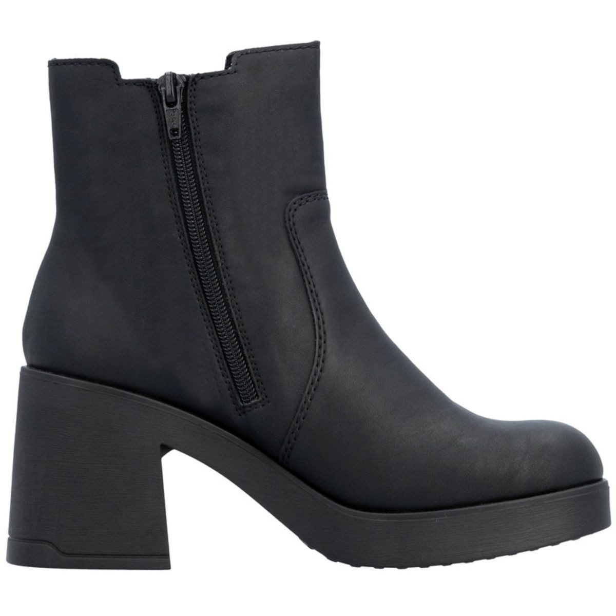 Rieker 58081-00 Stiefelette Chelsea Boot mit Fleecefutterkomfort