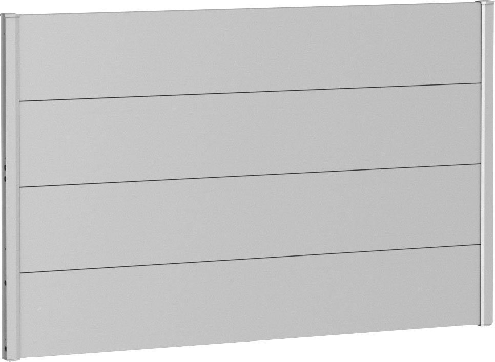 Biohort Sichtschutzelement, 4 Metall-Paneele und 2 Führungsschienen, LxH: 145x91 cm