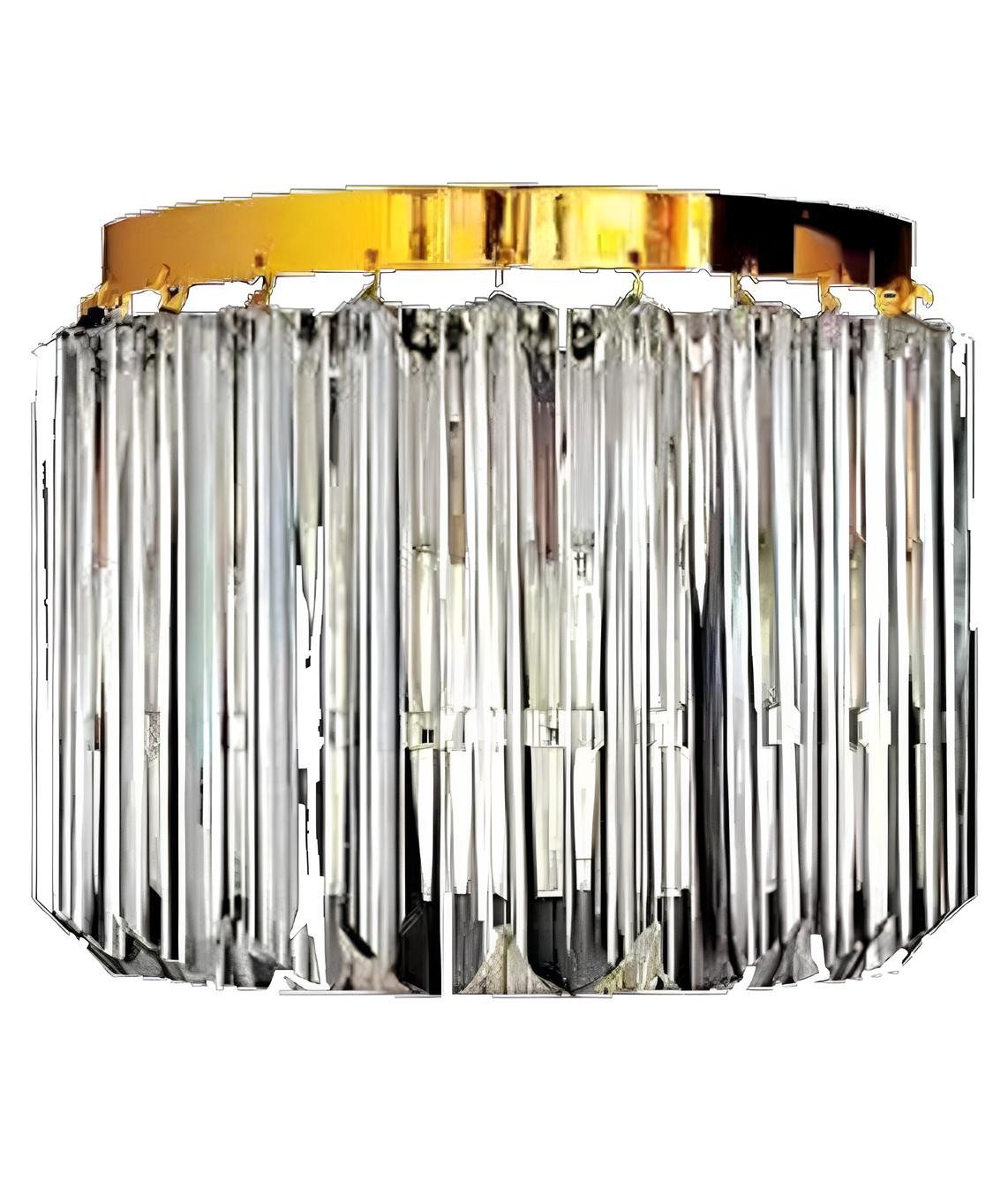 JVmoebel Wandleuchte Luxus Wandleuchte Gold Kristall Art – Elegante Wandlampe, Keine Funktionen, Leuchtmittel wechselbar, Made in Europa