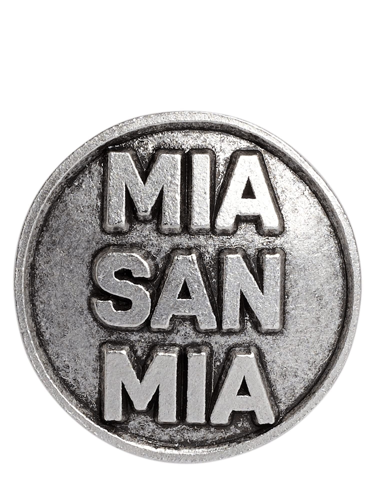 FC Bayern München Pins FC Bayern München I Anstecker Mia san mia I Unisex I Grau