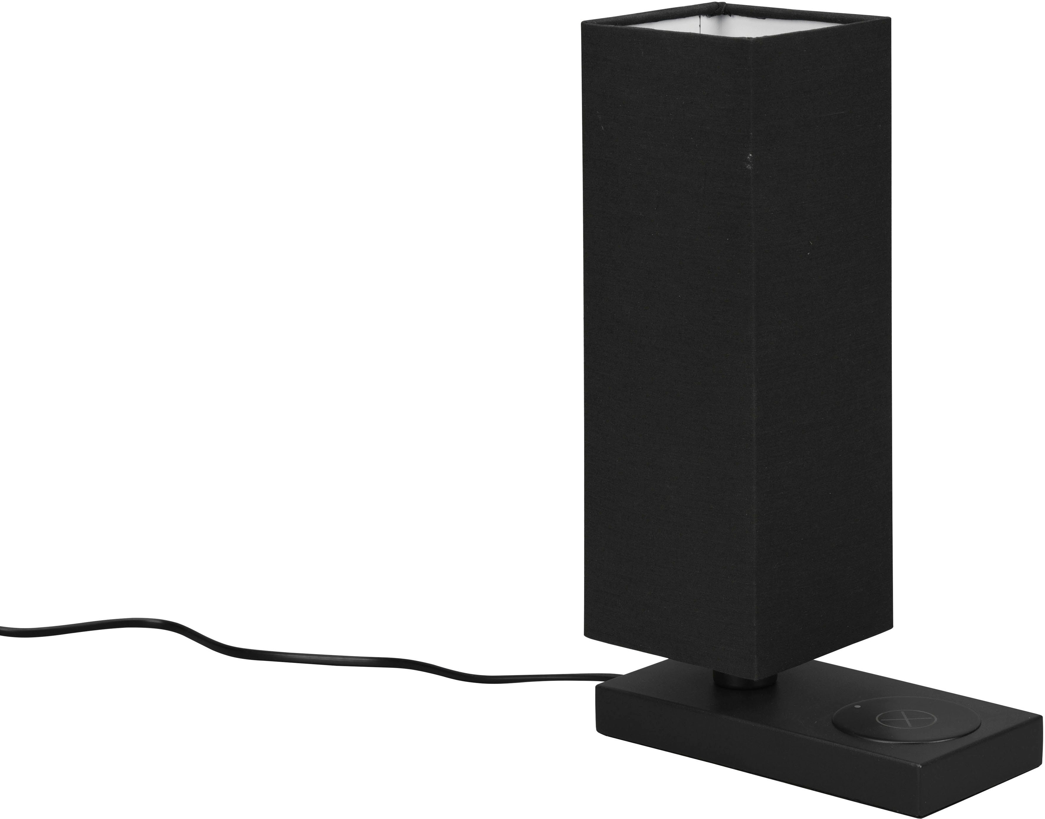 Reality Leuchten Schreibtischlampe Haley, Ein-/Ausschalter, ohne Leuchtmittel, warmweiß - kaltweiß, Touch-Tischleuchte mit induktiver Ladestation, exkl 1xE14 max 40W