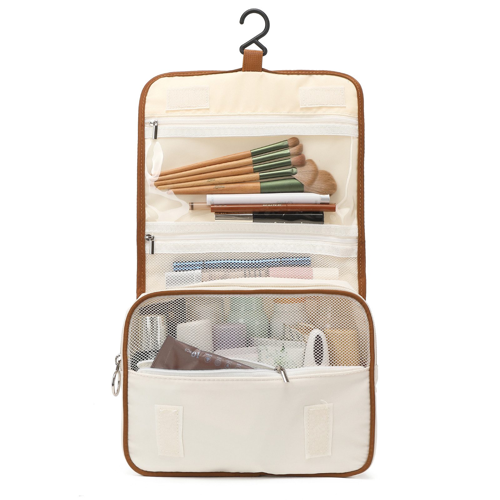 KONO Kulturbeutel Koffer Organizer Set 6-in-1: S/24x20x9cm & M/45x34x15cm – Bild 5 von 5