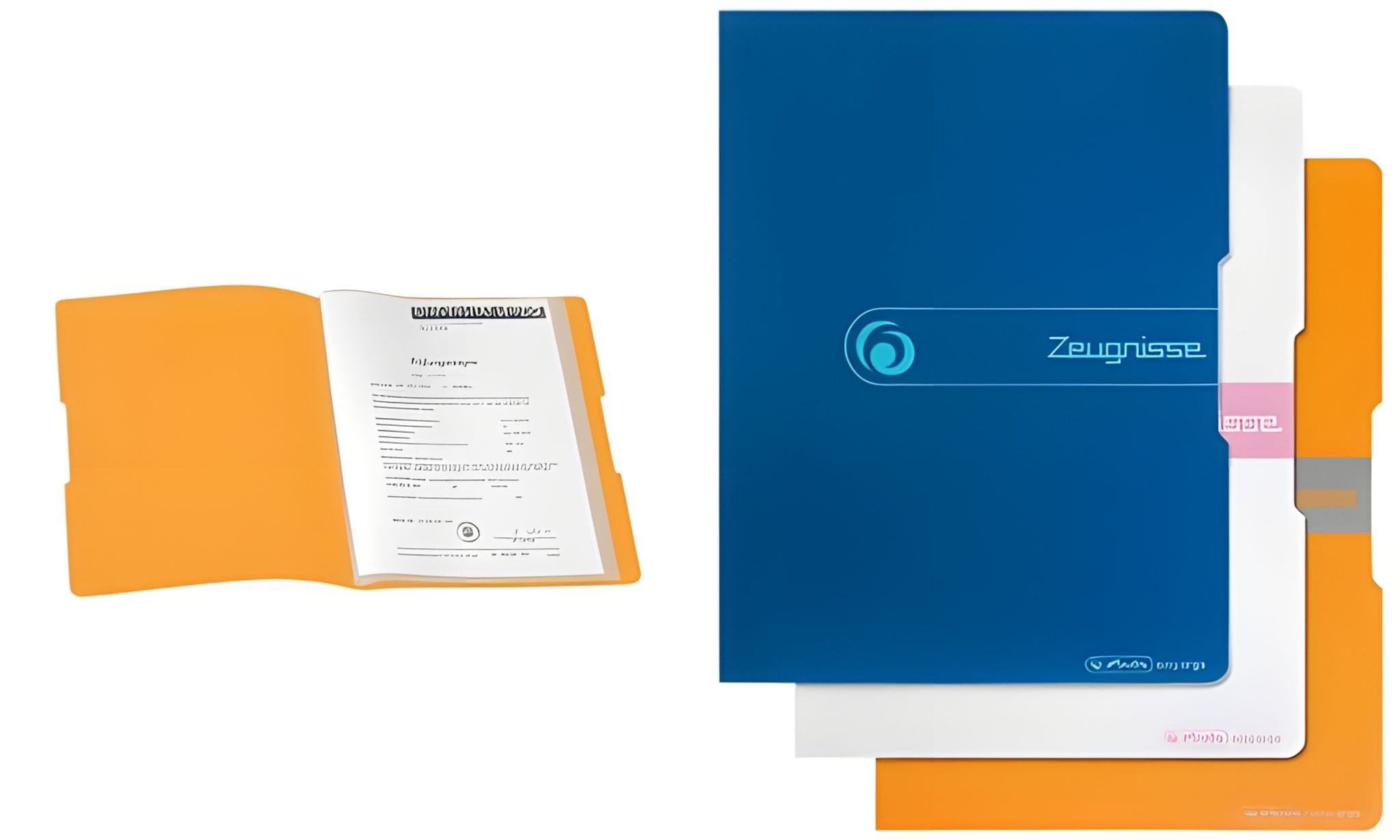 Herlitz Organisationsmappe Herlitz Sichtbuch A4 20 Hüllen Zeugnisse Kunststoffeinband PP blau