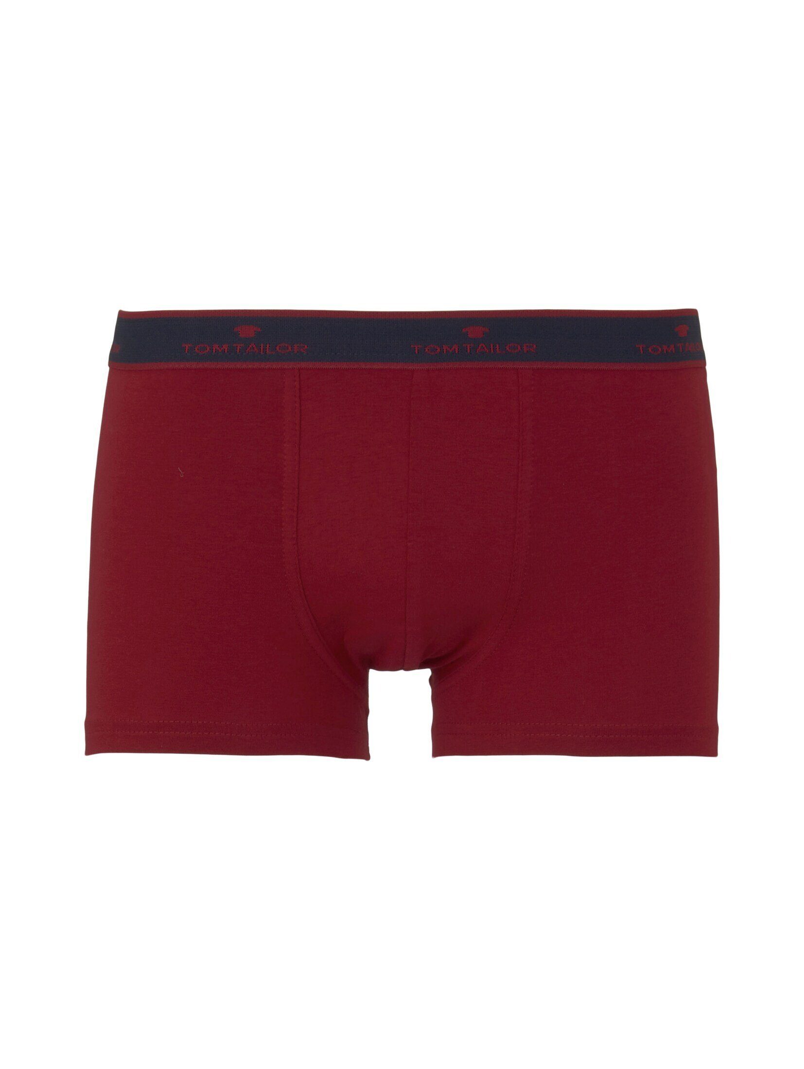 Hip-Pants TAILOR TOM im red-dark-uni Doppelpack Boxershorts Doppelpack) (im