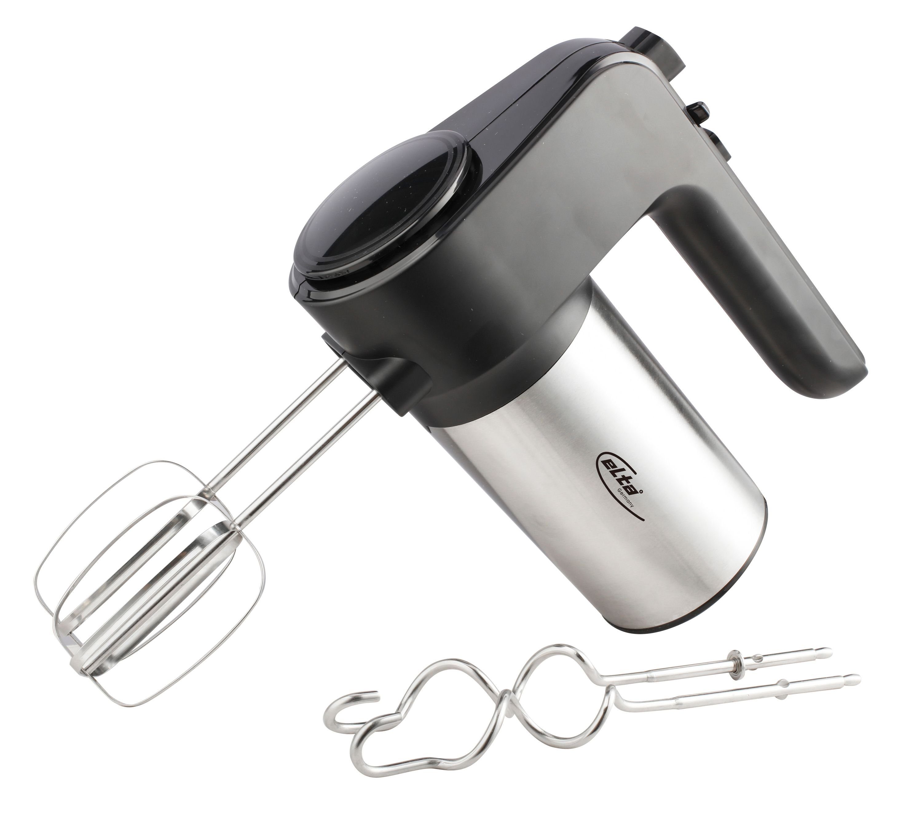 Elta Handmixer, 400 W, Turbo Edelstahl Handrührgerät Mixer Rührer 400 Watt Handrührer