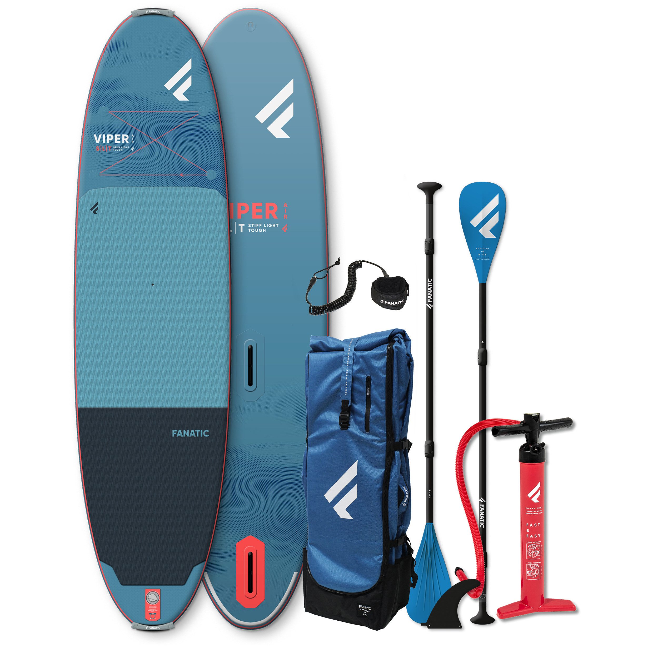 Fanatic SUP-Board Fanatic Viper Air SLT 11.0 Windsurf iSUP Package AllAround Stand UP