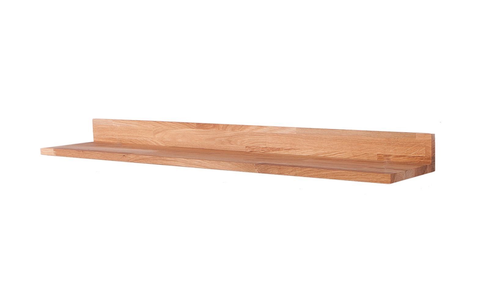 Wandregal L - Wandboard / Wandregal KALLE 100 cm; Eiche FSC 100%