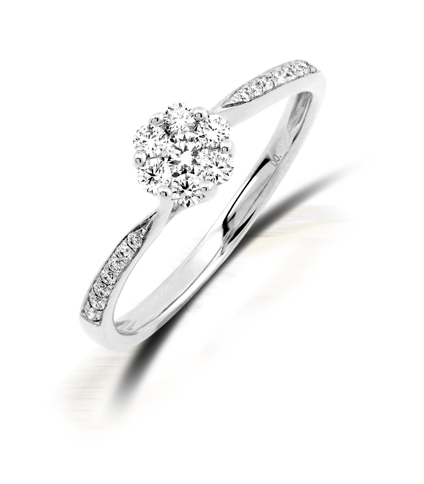 Stella-Jewellery Solitärring 750er Gold Verlobungsring ca. 0,34 ct. Diamant (inkl. Etui), mit Brillanten 0,34ct. - Poliert