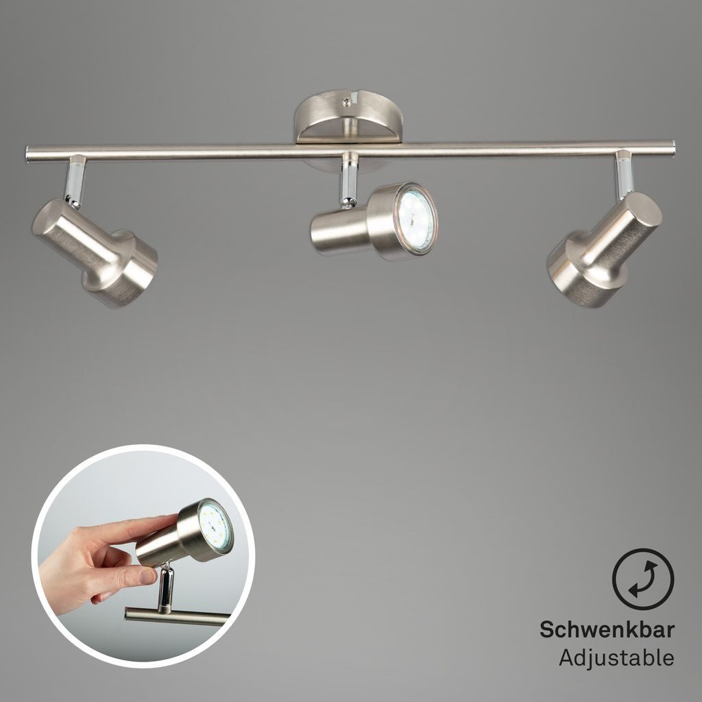 Briloner Leuchten LED Deckenleuchte 2843-032, LED wechselbar, 2700K - Extra-Warmweiß