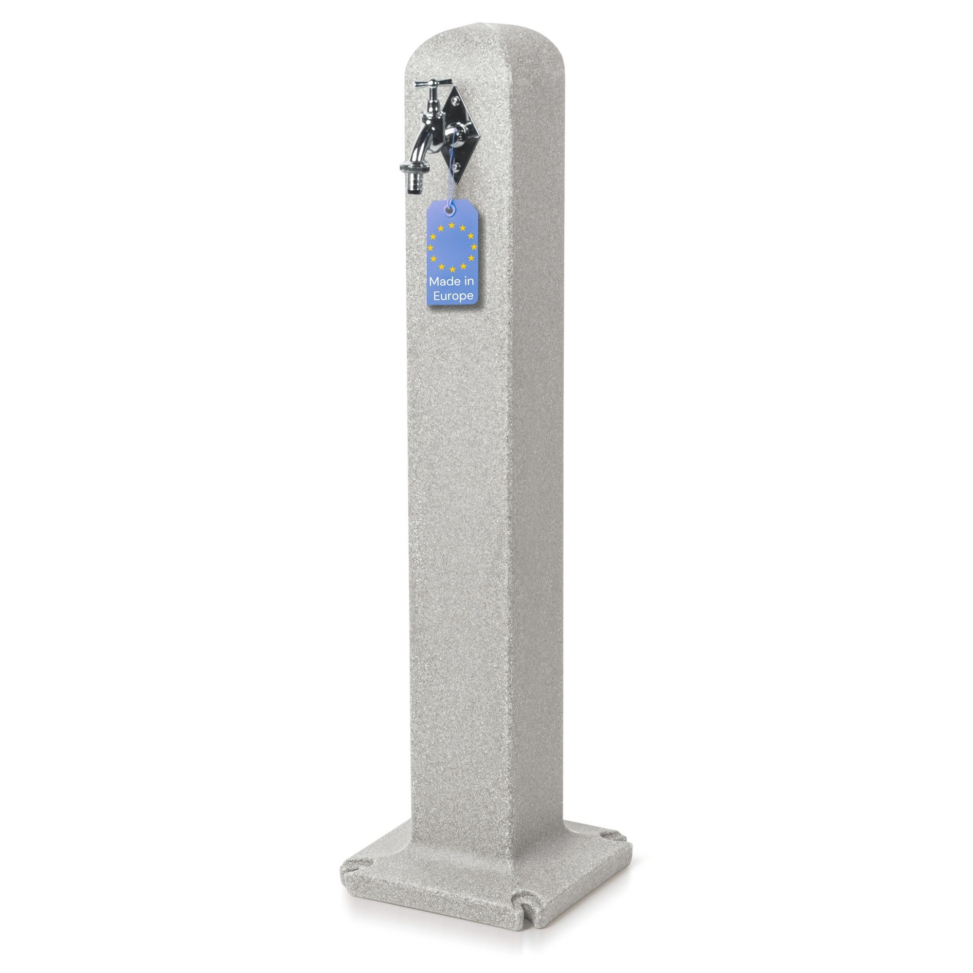 YourCasa Gartenbrunnen Stoneflow Wassersäule Poller Granit-Optik, 90 cm