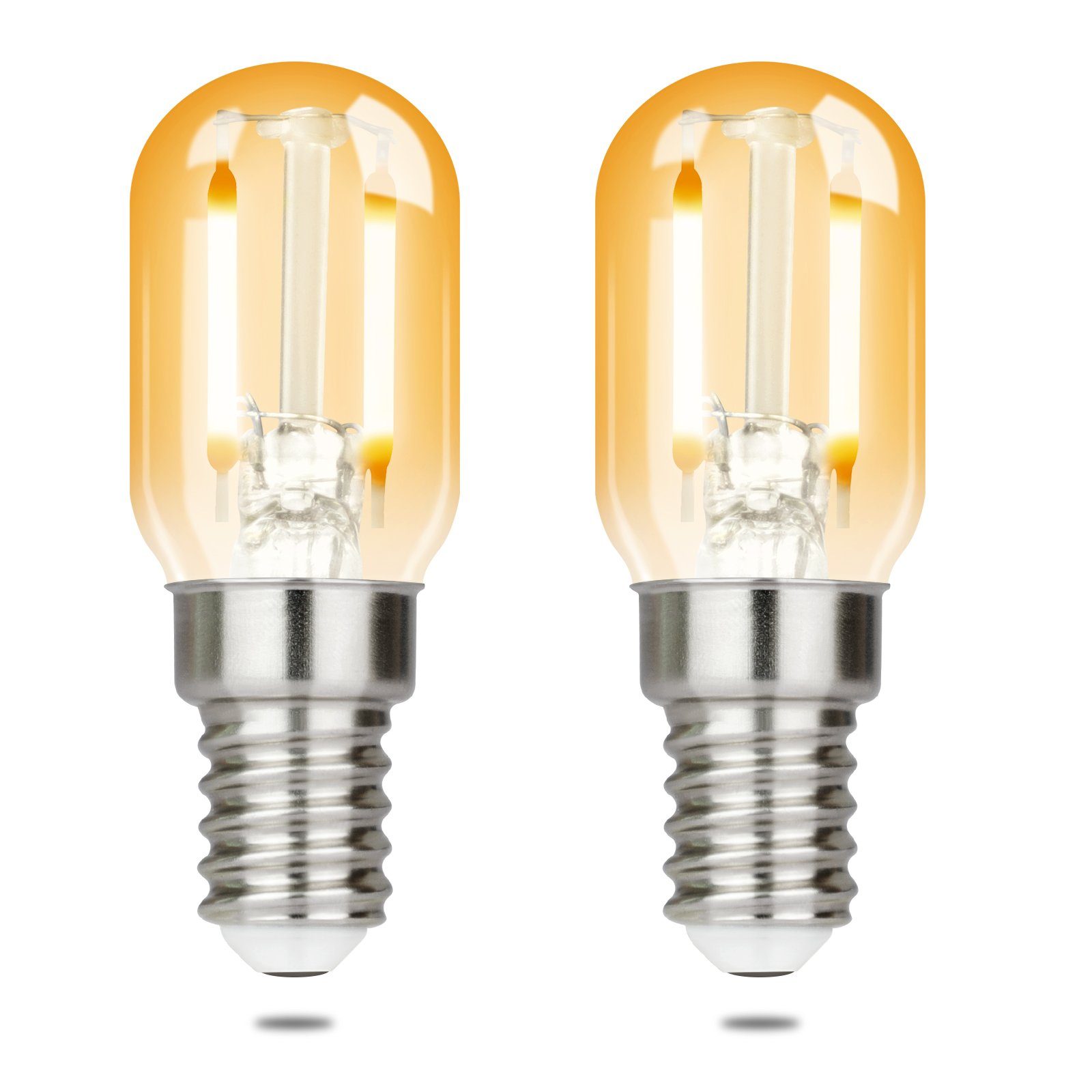 Nettlife LED-Leuchtmittel LED Leuchtmittel E14 Vintage Glühbirnen T22 Lampe Birnen 2W, E14, 2 St., Warmweiß, 2700K