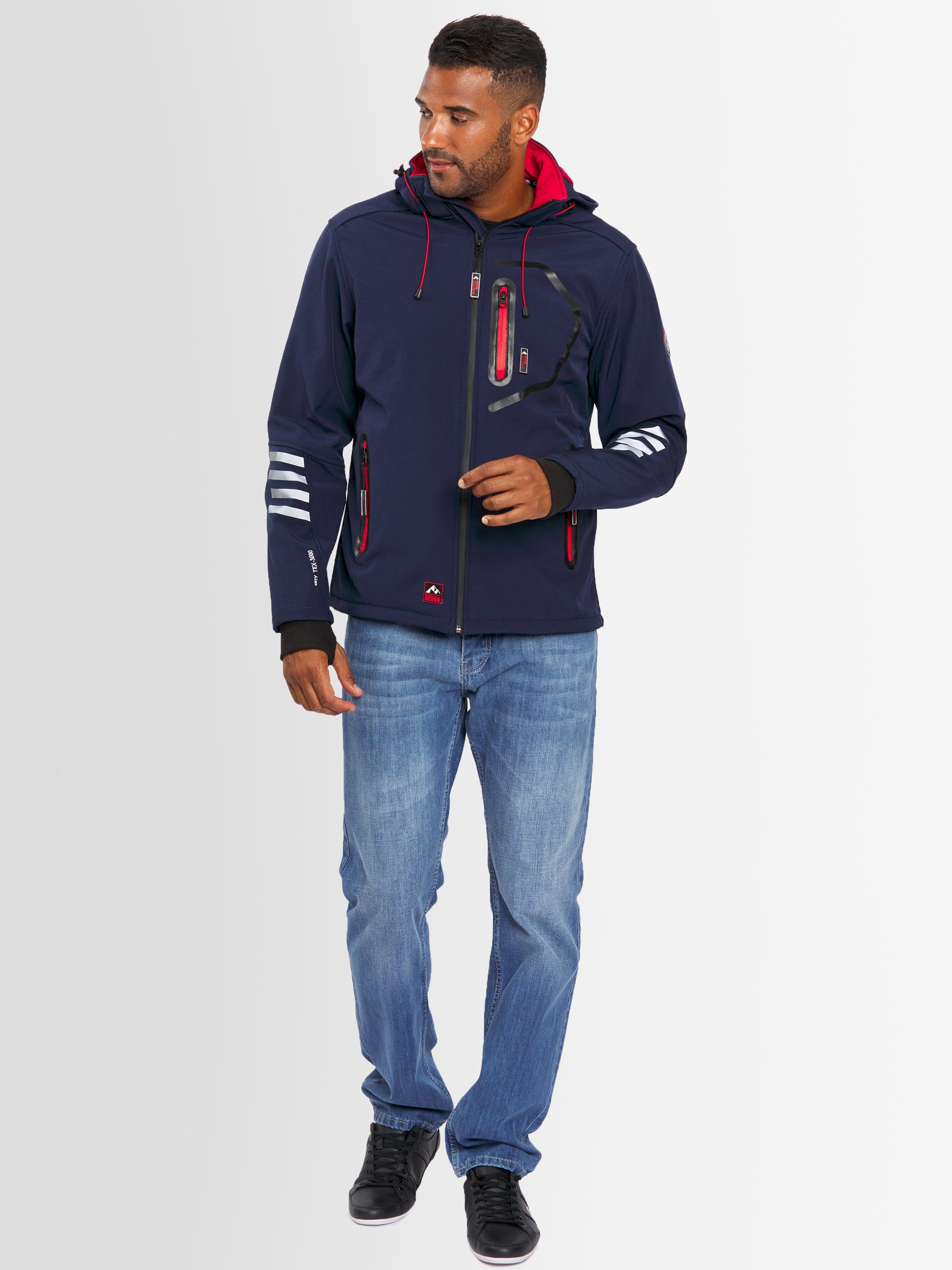 Arctic Seven Softshelljacke ASColori Outdoorjacke mit abnehmbarer Kapuze