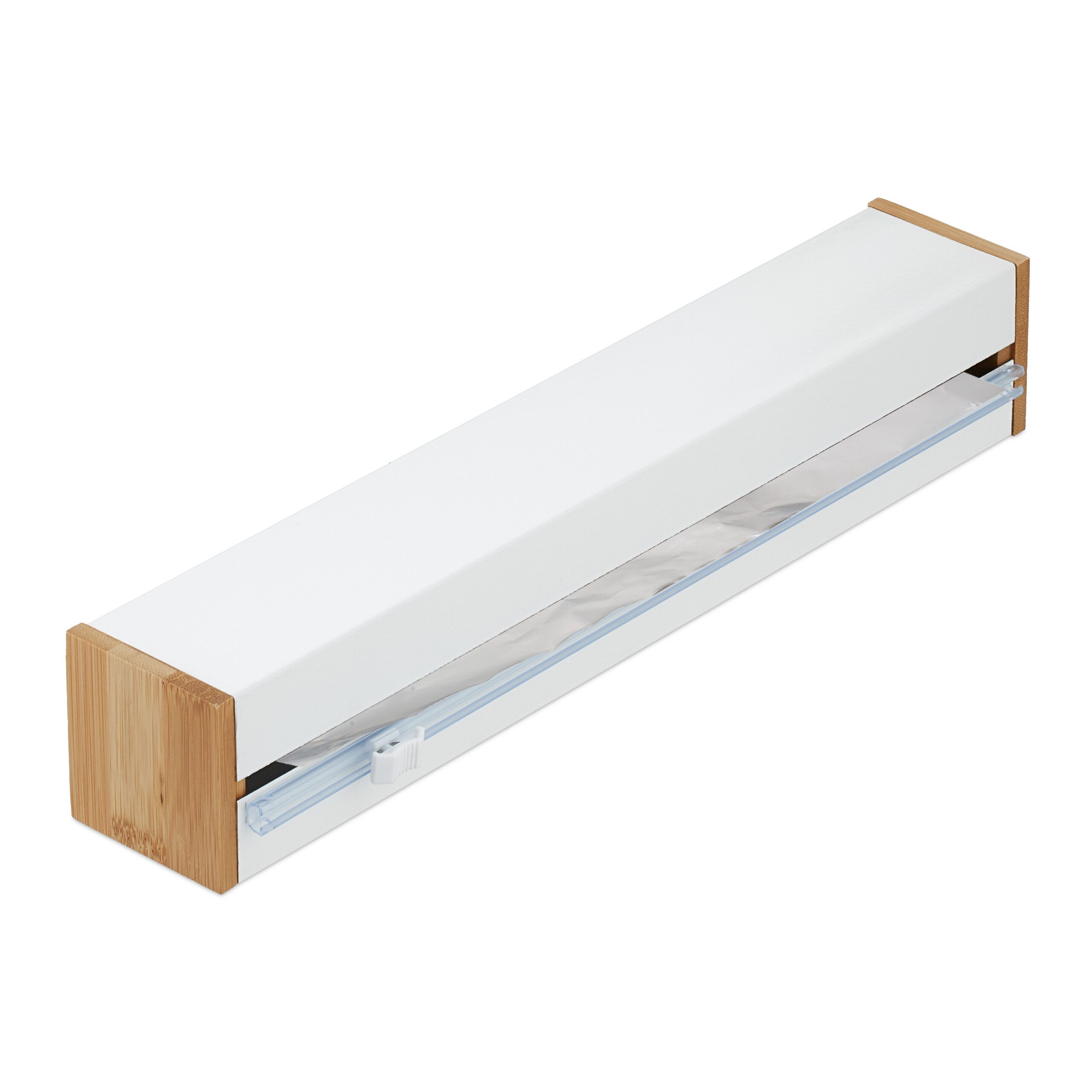 relaxdays Дозатор фольги Folienschneider magnetisch, (1-St), weiß