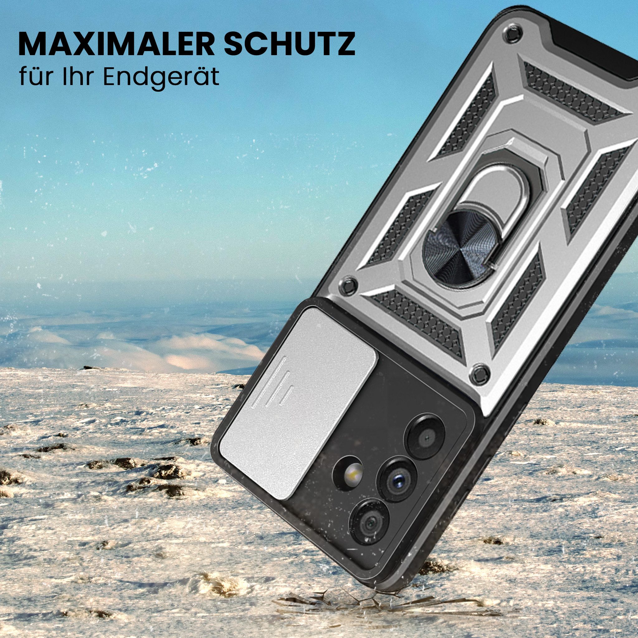 Tec-Expert Handyhülle Outdoor Cover Hülle für Samsung Galaxy A57 5G, Premium Hülle mit Kameraschutz aus verstärktem Polycarbonat