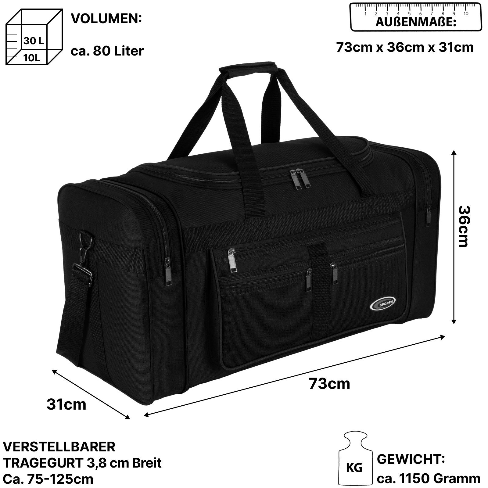 EAAKIE Sporttasche Saunatasche Reisetasche Fitnesstasche günstig online kaufen
