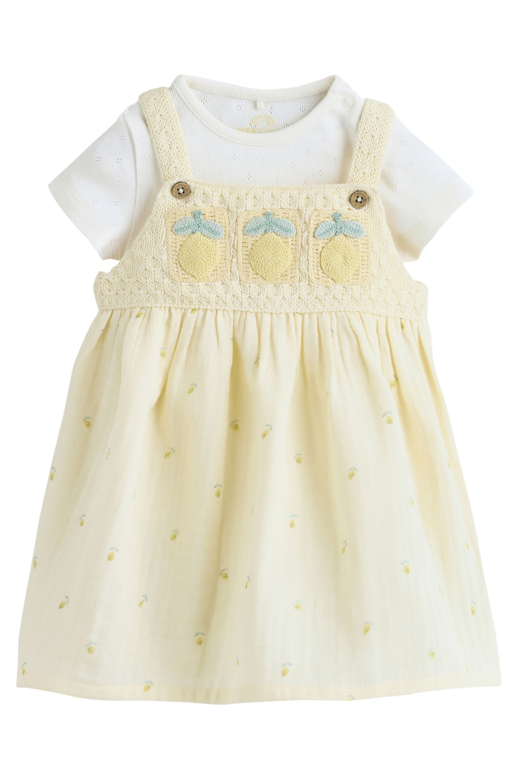 Next Latzkleid Trägerkleid und Bodysuit im 2er-Set (2-tlg)